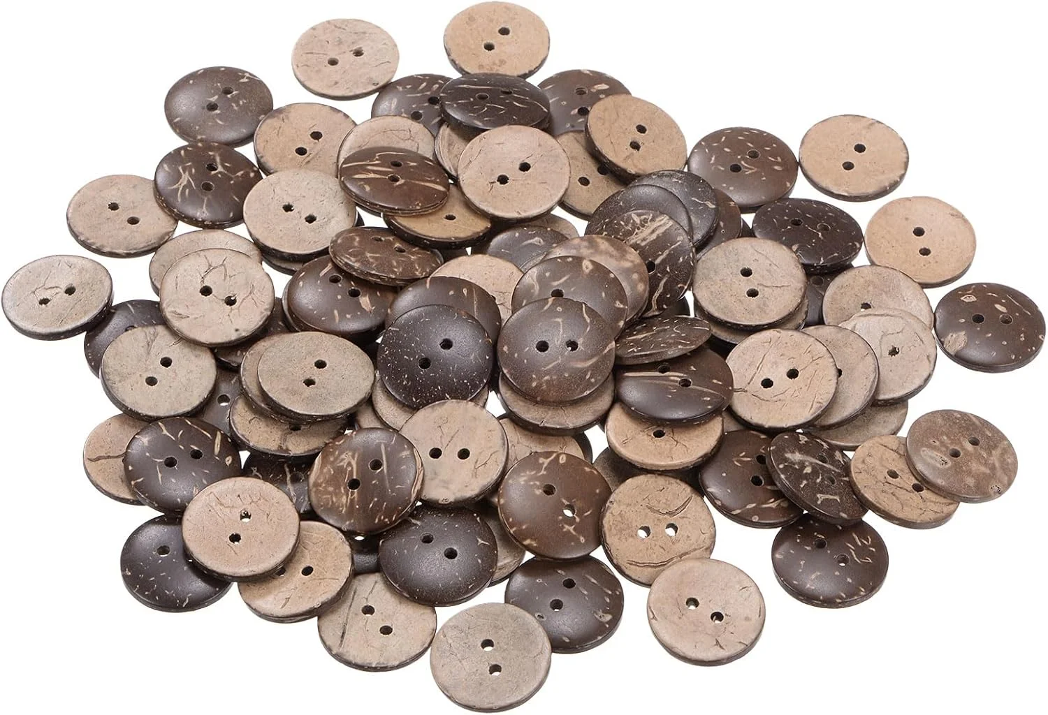 کوآرکزمن بسته 100 عددی دکمه خیاطی 20 میلی متری (3/4 اینچ) 2 سوراخه چوبی گرد، دکمه های جایگزین برای لباس، تزئینات صنایع دستی DIY، قهوه ای کوآرکزمن بسته 100 عددی دکمه خیاطی 20 میلی متری (3/4 اینچ) 2 سوراخه چوبی گرد، دکمه های جایگزین برای لباس، تزئینات صنایع دستی DIY، قهوه ای