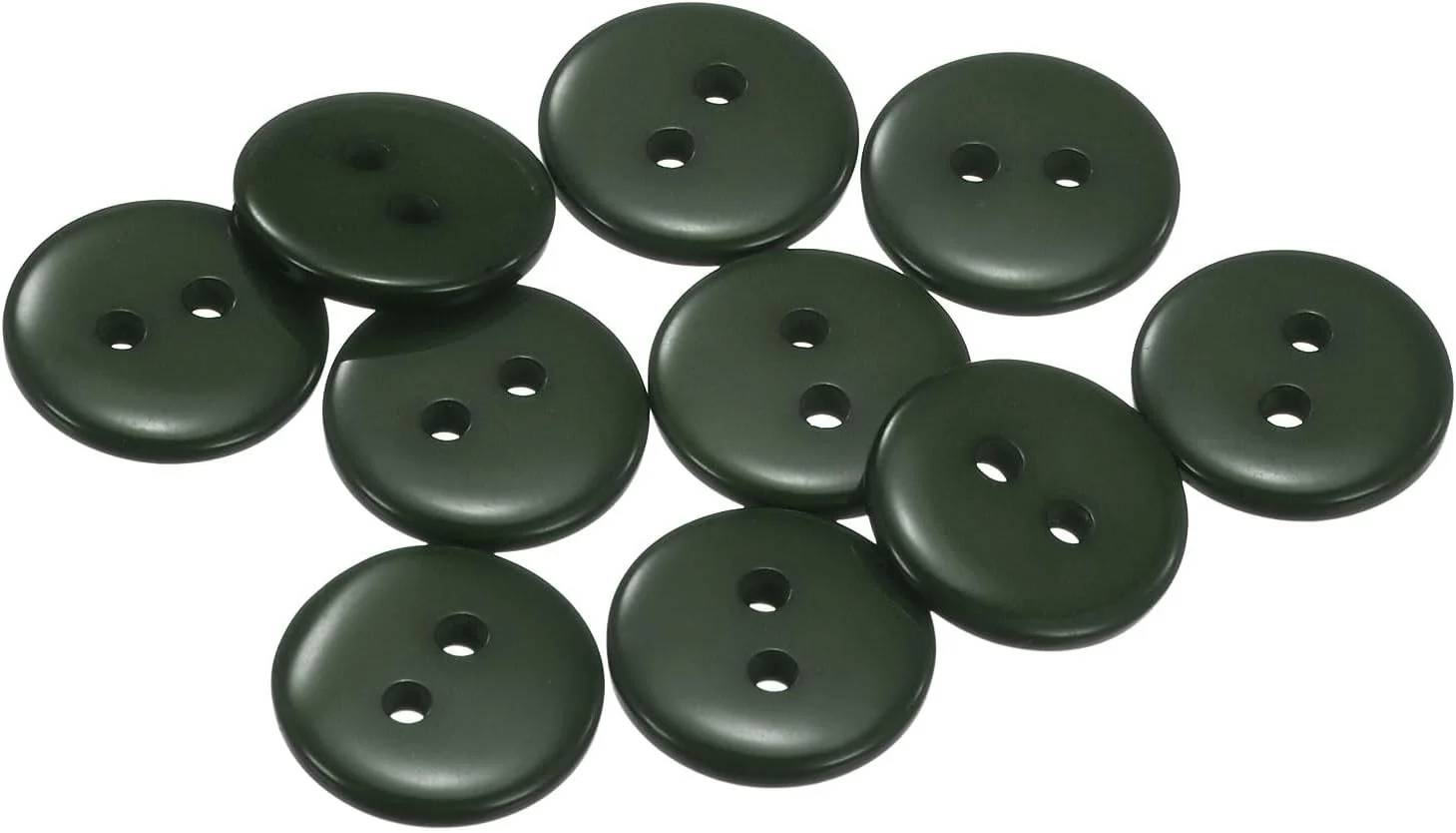 بسته 10 عددی دکمه خیاطی QUARKZMAN، 1/2 اینچ (12.5 میلی متر)، 2 سوراخ، رزین، گرد، دکمه های جایگزین برای لباس، تزئینات صنایع دستی DIY، سبز تیره بسته 10 عددی دکمه خیاطی QUARKZMAN، 1/2 اینچ (12.5 میلی متر)، 2 سوراخ، رزین، گرد، دکمه های جایگزین برای لباس، تزئینات صنایع دستی DIY، سبز تیره