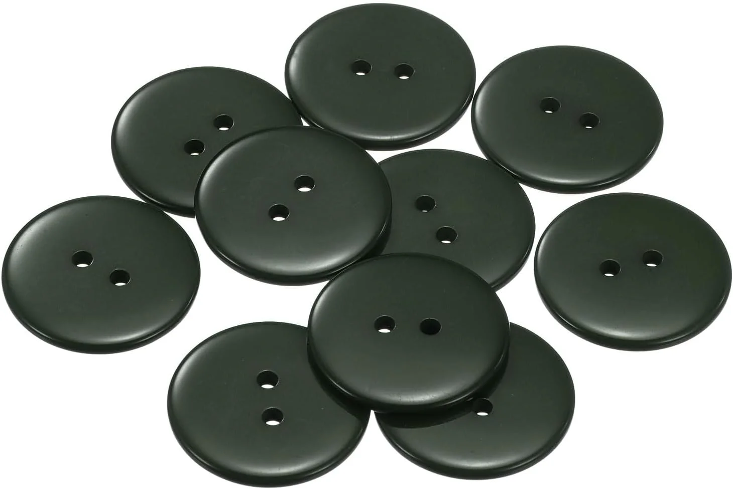 بسته 10 عددی دکمه خیاطی QUARKZMAN، 1 اینچ (25 میلی متر)، 2 سوراخ، دکمه های جایگزین رزینی گرد برای لباس، تزئینات صنایع دستی DIY، سبز تیره بسته 10 عددی دکمه خیاطی QUARKZMAN، 1 اینچ (25 میلی متر)، 2 سوراخ، دکمه های جایگزین رزینی گرد برای لباس، تزئینات صنایع دستی DIY، سبز تیره