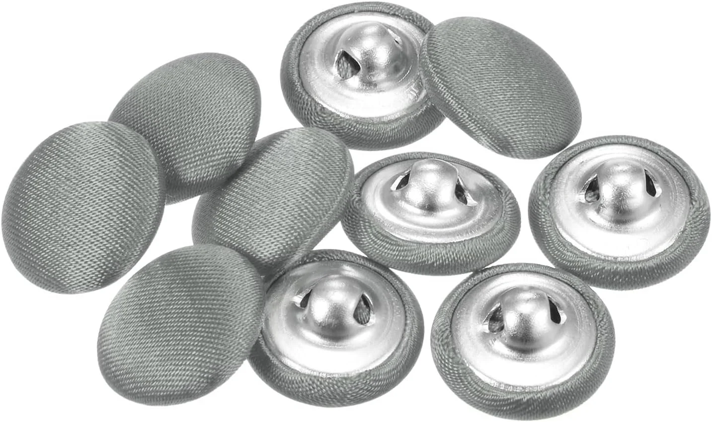 بسته 10 عددی دکمه خاکستری روشن QUARKZMAN با روکش پارچه ای 15 میلی متری، دکمه های خیاطی روکش شده با پارچه ساتن، دکمه های گرد صنایع دستی، دکمه های فلزی با سوراخ، دکمه های قدیمی برای کت، لباس، ژاکت، بلیزر، کت و شلوار، DIY بسته 10 عددی دکمه خاکستری روشن QUARKZMAN با روکش پارچه ای 15 میلی متری، دکمه های خیاطی روکش شده با پارچه ساتن، دکمه های گرد صنایع دستی، دکمه های فلزی با سوراخ، دکمه های قدیمی برای کت، لباس، ژاکت، بلیزر، کت و شلوار، DIY