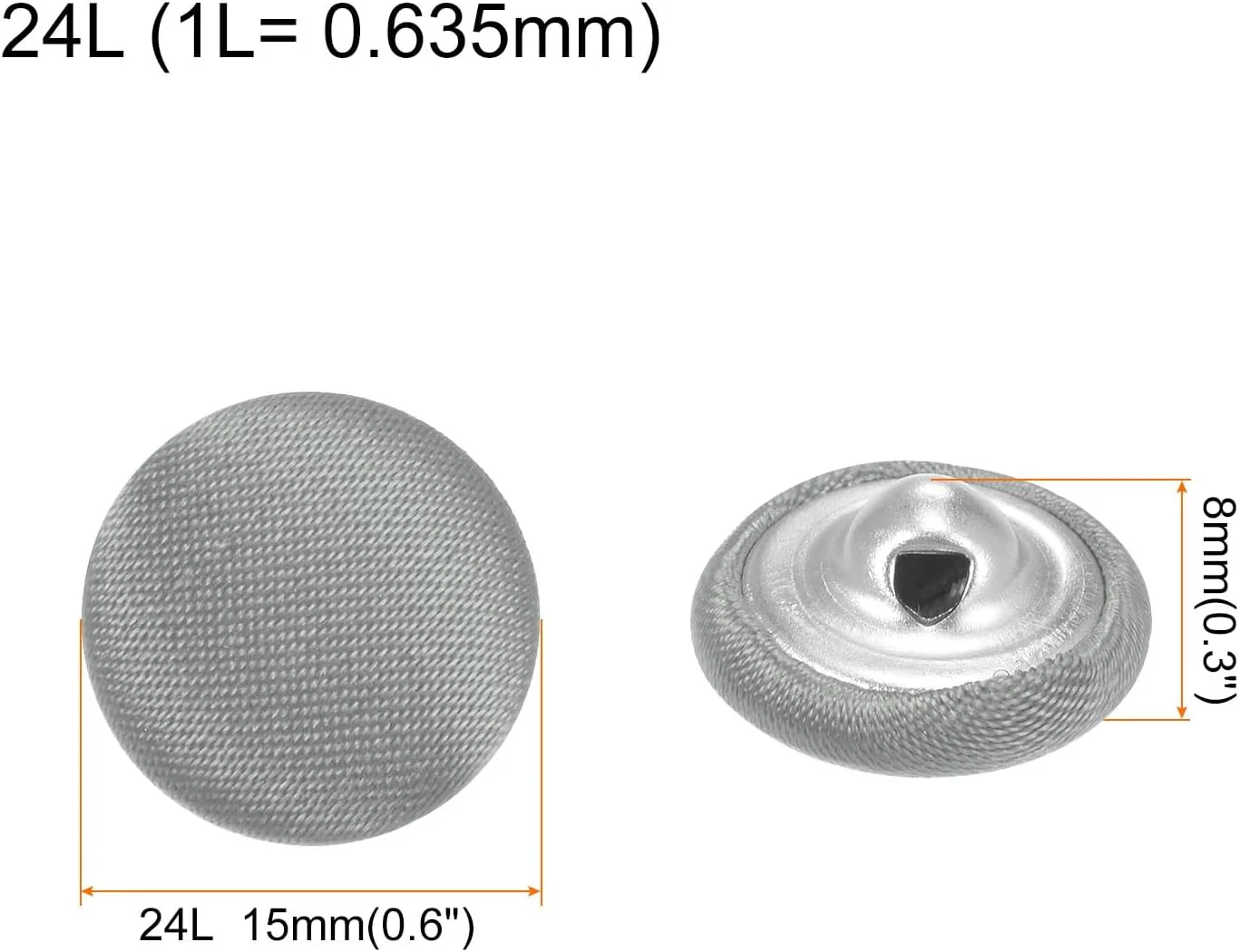 بسته 10 عددی دکمه خاکستری روشن QUARKZMAN با روکش پارچه ای 15 میلی متری، دکمه های خیاطی روکش شده با پارچه ساتن، دکمه های گرد صنایع دستی، دکمه های فلزی با سوراخ، دکمه های قدیمی برای کت، لباس، ژاکت، بلیزر، کت و شلوار، DIY بسته 10 عددی دکمه خاکستری روشن QUARKZMAN با روکش پارچه ای 15 میلی متری، دکمه های خیاطی روکش شده با پارچه ساتن، دکمه های گرد صنایع دستی، دکمه های فلزی با سوراخ، دکمه های قدیمی برای کت، لباس، ژاکت، بلیزر، کت و شلوار، DIY