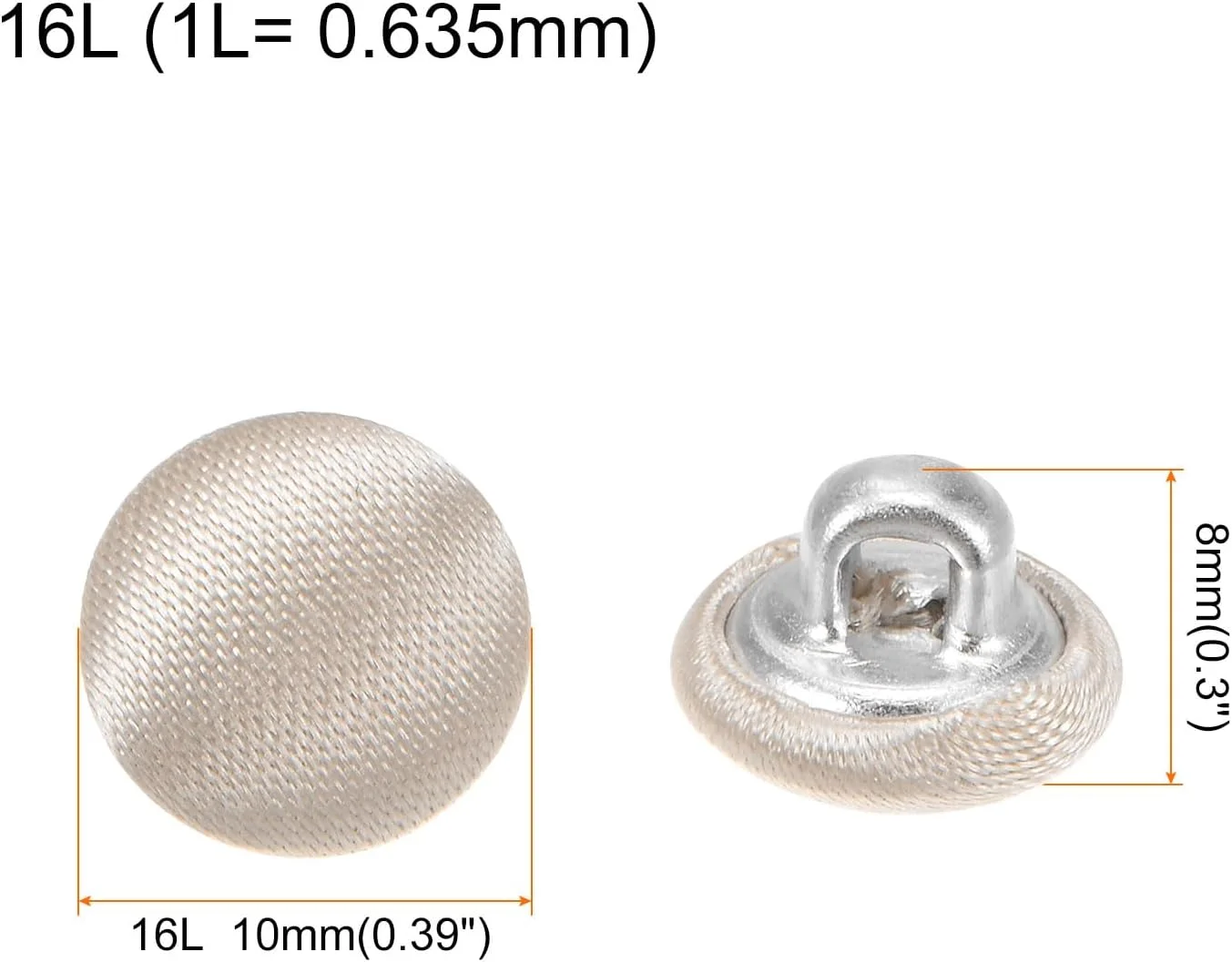بسته 10 عددی دکمه قهوه ای صورتی QUARKZMAN با روکش پارچه ای 10 میلی متری، دکمه های خیاطی روکش شده با پارچه ساتن، دکمه های گرد صنایع دستی، دکمه های فلزی پایه دار، دکمه های قدیمی برای پالتو، لباس، کت، کت و شلوار، و کارهای DIY
