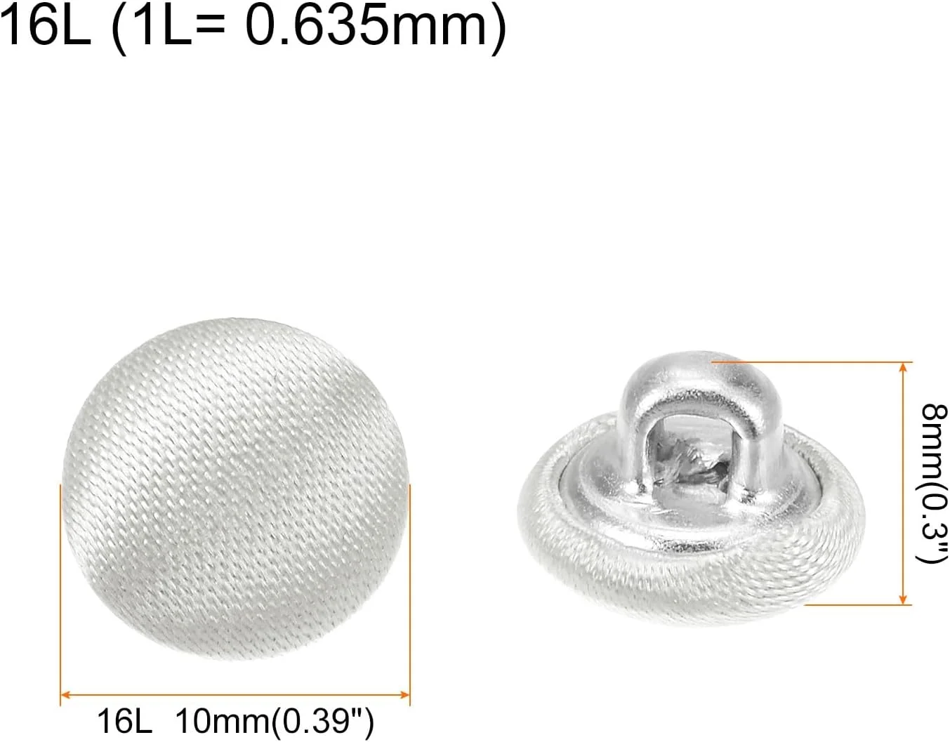 بسته 10 عددی دکمه زرد روشن QUARKZMAN با روکش پارچه ای 10 میلی متری، دکمه های خیاطی روکش شده با پارچه ساتن، دکمه های گرد صنایع دستی، دکمه های فلزی پایه دار، دکمه های قدیمی برای کت، لباس، ژاکت، بلیزر، کت و شلوار، DIY
