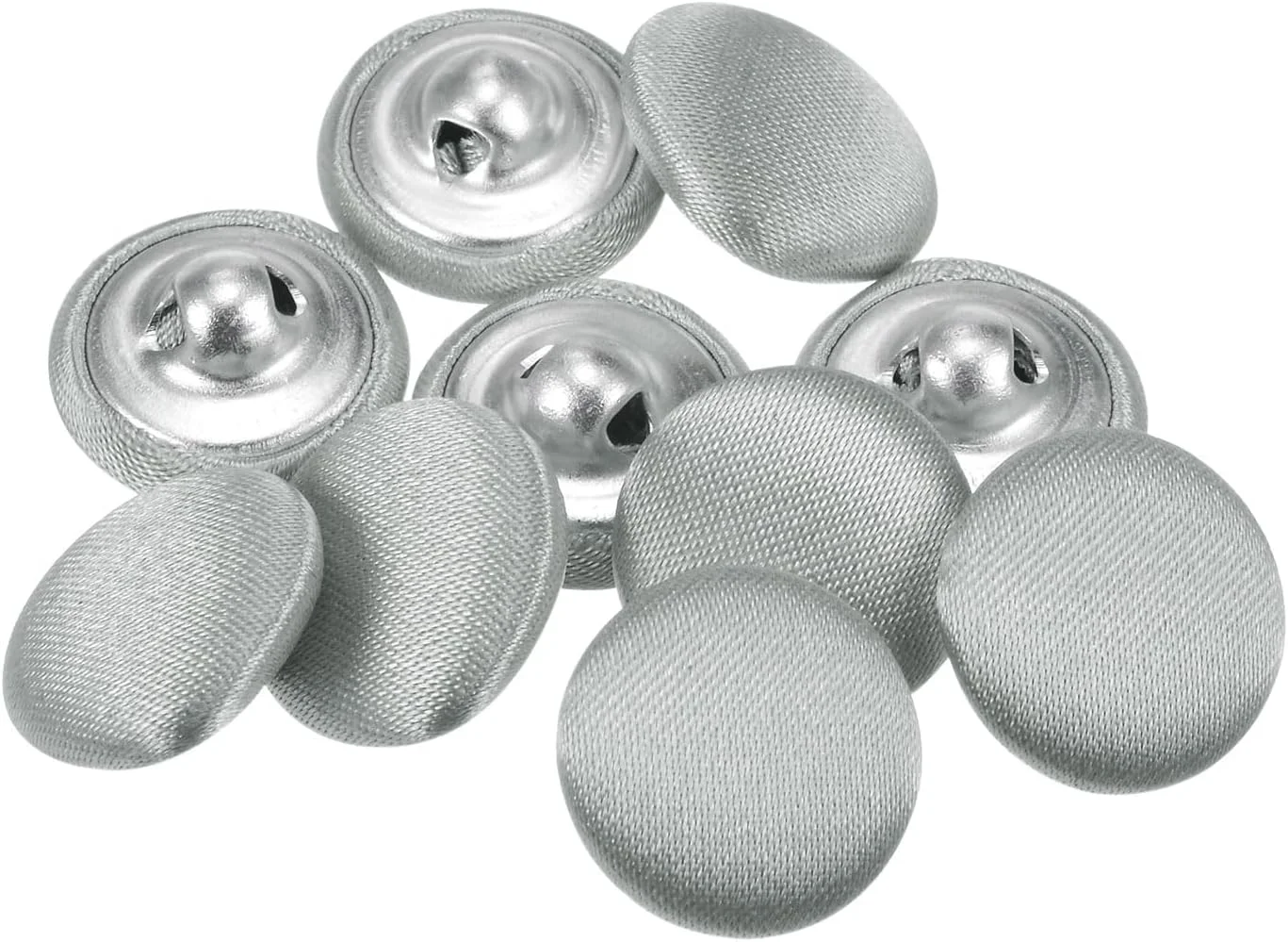 بسته 10 عددی دکمه نقره ای رنگ QUARKZMAN با روکش پارچه ای 15 میلی متری، دکمه های خیاطی با روکش پارچه ساتن، دکمه های گرد صنایع دستی، دکمه های فلزی پایه دار، دکمه های سوراخ دار، طرح قدیمی برای کت، لباس، ژاکت، بلیزر، کت و شلوار، کارهای دستی بسته 10 عددی دکمه نقره ای رنگ QUARKZMAN با روکش پارچه ای 15 میلی متری، دکمه های خیاطی با روکش پارچه ساتن، دکمه های گرد صنایع دستی، دکمه های فلزی پایه دار، دکمه های سوراخ دار، طرح قدیمی برای کت، لباس، ژاکت، بلیزر، کت و شلوار، کارهای دستی