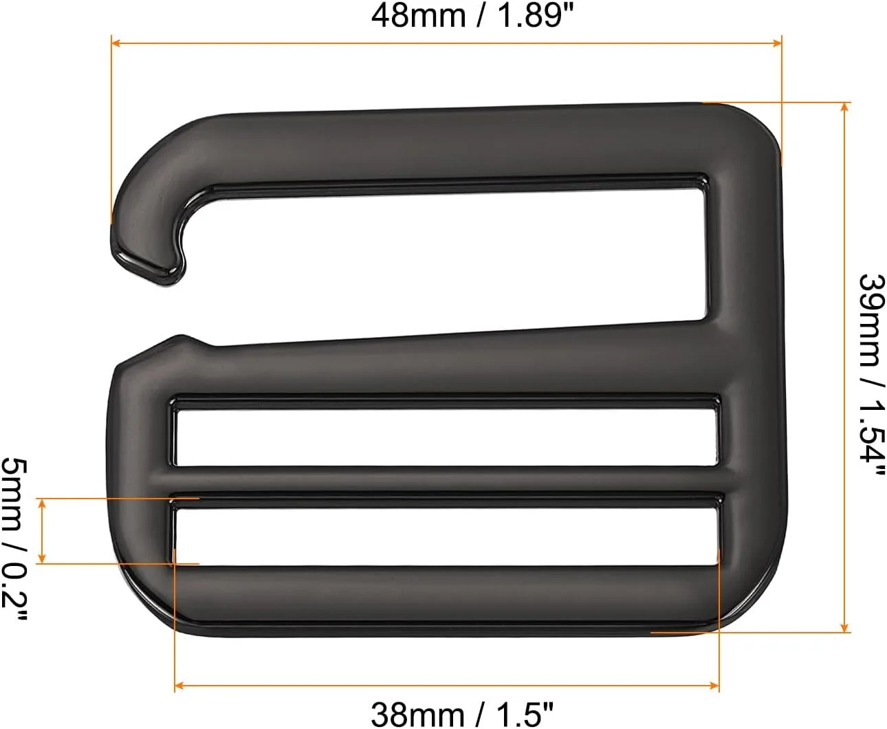 QUARKZMAN 10 عدد سگک کمربند 38 میلی متری / 1.5 اینچی با سگک های کشویی فلزی G-Hook Tri-Glide Flat قابل تنظیم برای بند کوله پشتی، خاکستری تیره، خاکستری تیره، 38 میلی متر / 1.5 اینچ QUARKZMAN 10 عدد سگک کمربند 38 میلی متری / 1.5 اینچی با سگک های کشویی فلزی G-Hook Tri-Glide Flat قابل تنظیم برای بند کوله پشتی، خاکستری تیره، خاکستری تیره، 38 میلی متر / 1.5 اینچ