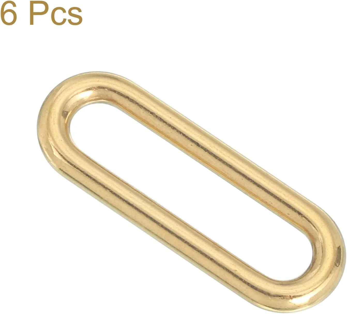 بسته 6 عددی حلقه فلزی QUARKZMAN برای کیف، کمربند، صنایع دستی، لوازم جانبی DIY، حلقه بیضی طلایی قطر داخلی 33 میلی متر بسته 6 عددی حلقه فلزی QUARKZMAN برای کیف، کمربند، صنایع دستی، لوازم جانبی DIY، حلقه بیضی طلایی قطر داخلی 33 میلی متر