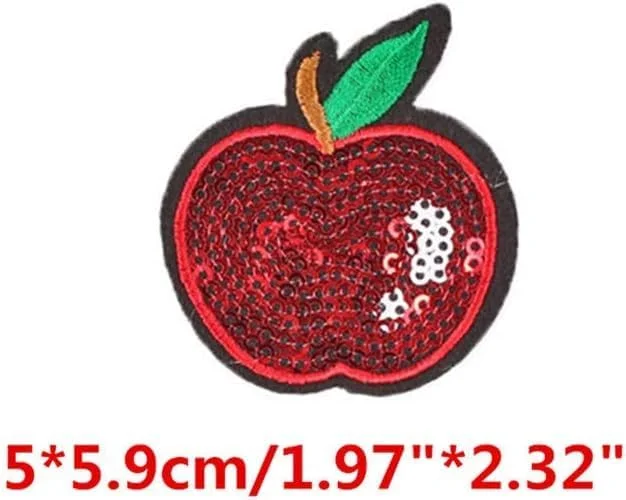24 عدد تکه دوزی سیب قرمز پولکی QLP برای کوله پشتی پارچه ای، تکه دوزی لباس، تعمیر پارچه، تکه های دوختنی 24 عدد تکه دوزی سیب قرمز پولکی QLP برای کوله پشتی پارچه ای، تکه دوزی لباس، تعمیر پارچه، تکه های دوختنی