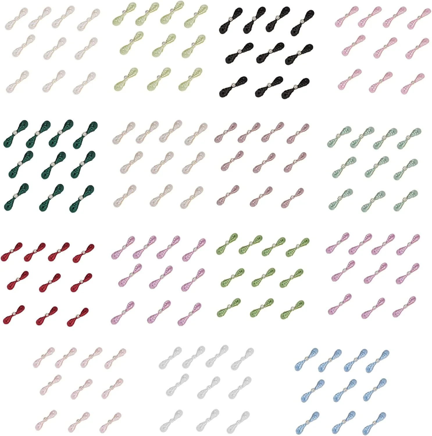 دکمه های قورباغه ای دست ساز خیاطی سنتی چینی QIANZHENGHUA برای تزئین لباس چیونگسام