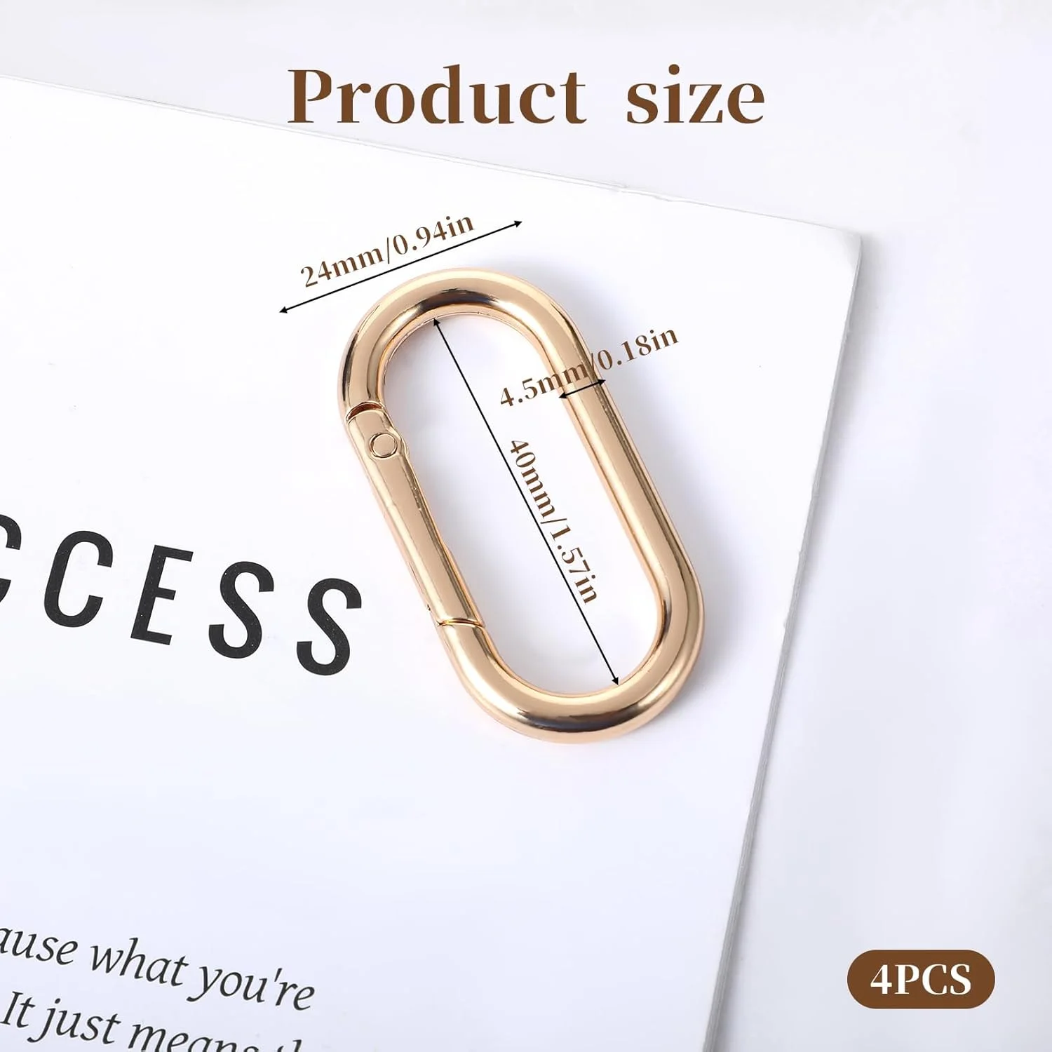 Qianyu 4 Pcs Spring O Ring Clip Oval Shape Snap Clip Gold Key Rings Purse Strap Extender Clip Gold Metal Spring Key Ring Keychain Alloy Round Buckle for Keys Bag Handbag Crafts Qianyu 4 Pcs Spring O Ring Clip Oval Shape Snap Clip Gold Key Rings Purse Strap Extender Clip Gold Metal Spring Key Ring Keychain Alloy Round Buckle for Keys Bag Handbag Crafts