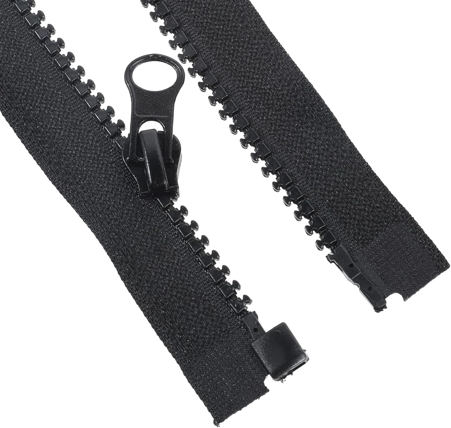 Qianyu 2 PCS Separating Jacket Zipper Black Molded Plastic Zipper 16 Inch Resin Zipper Replacement Coat Open End Zipper DIY Sewing Tools for Clothes Bags Home Textile Sweatshirts Qianyu 2 PCS Separating Jacket Zipper Black Molded Plastic Zipper 16 Inch Resin Zipper Replacement Coat Open End Zipper DIY Sewing Tools for Clothes Bags Home Textile Sweatshirts