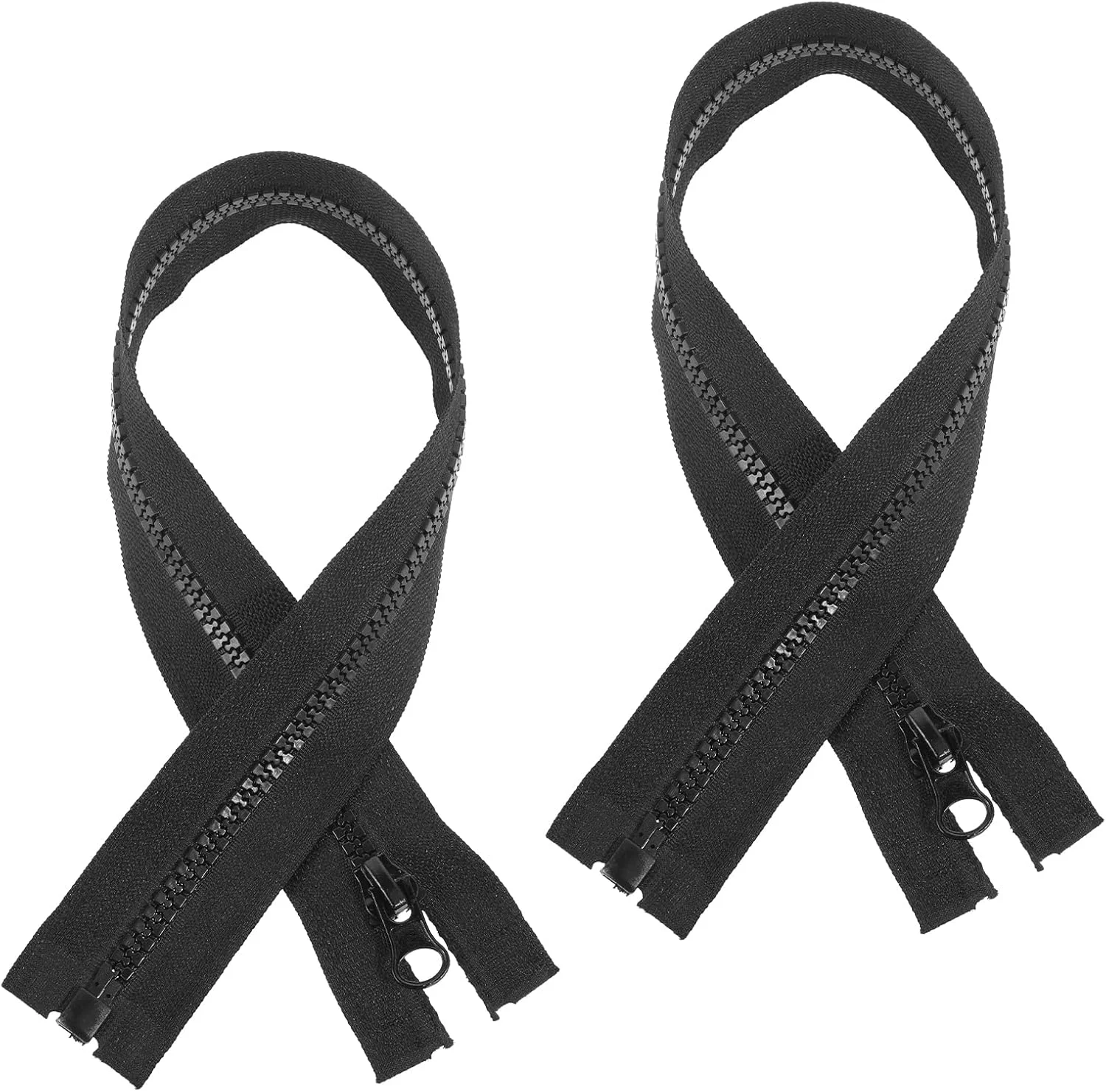 Qianyu 2 PCS Separating Jacket Zipper Black Molded Plastic Zipper 16 Inch Resin Zipper Replacement Coat Open End Zipper DIY Sewing Tools for Clothes Bags Home Textile Sweatshirts Qianyu 2 PCS Separating Jacket Zipper Black Molded Plastic Zipper 16 Inch Resin Zipper Replacement Coat Open End Zipper DIY Sewing Tools for Clothes Bags Home Textile Sweatshirts