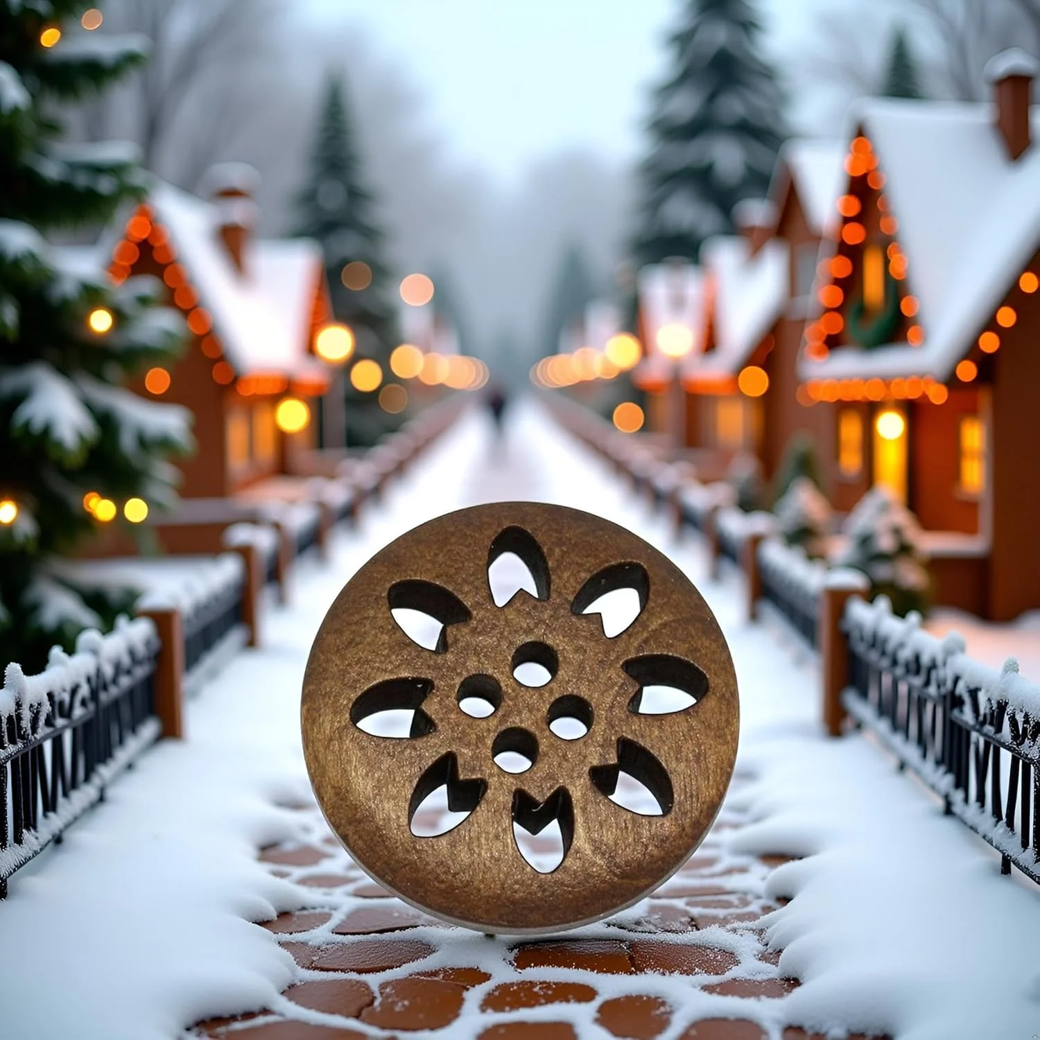 پوریوپرل 20 عدد دکمه چوبی قهوه ای طرح دانه برف با 4 سوراخ، دکمه های خیاطی چوبی برای صنایع دستی DIY، لوازم خیاطی پوریوپرل 20 عدد دکمه چوبی قهوه ای طرح دانه برف با 4 سوراخ، دکمه های خیاطی چوبی برای صنایع دستی DIY، لوازم خیاطی