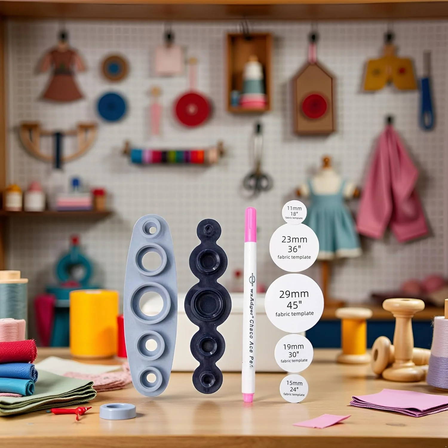 ابزار ساخت دکمه روکش دار PurYupearl - مجموعه ای برای ساخت دکمه های روکش دار سفارشی (سایز 11-29 میلی متر) - لوازم خیاطی و صنایع دستی ابزار ساخت دکمه روکش دار PurYupearl - مجموعه ای برای ساخت دکمه های روکش دار سفارشی (سایز 11-29 میلی متر) - لوازم خیاطی و صنایع دستی