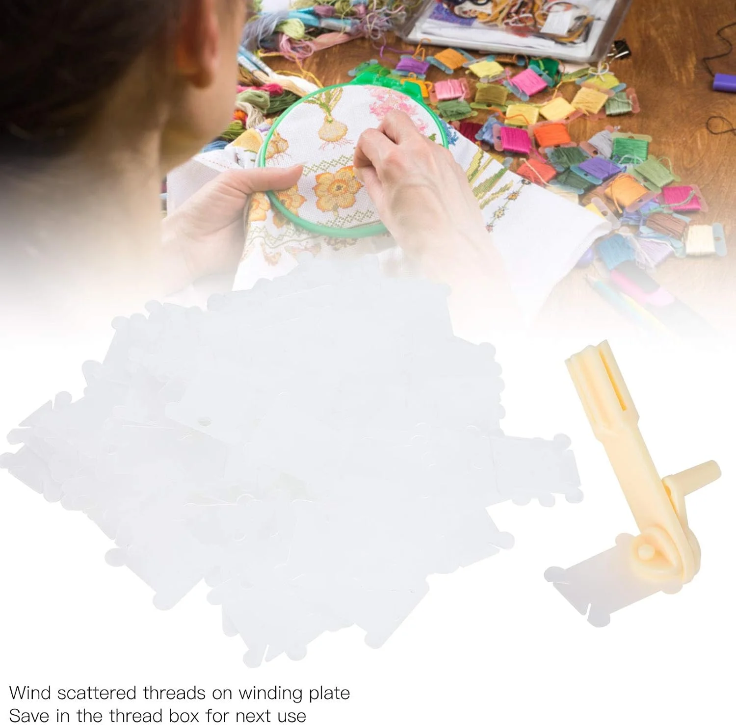 نظم دهنده نخ خرید دیوانه وار، نظم دهنده پلاستیکی نخ برای گلدوزی و کوک ضربدری