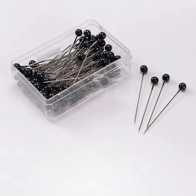 پین خیاطی مشکی PATIKIL مدل PurYupearl، بسته 100 عددی، پین ته گرد شیشه ای برای لحاف دوزی، لباس، تزئینات، تعیین محل و محکم کردن، طول کلی: 38 میلی متر / 1.5 اینچ پین خیاطی مشکی PATIKIL مدل PurYupearl، بسته 100 عددی، پین ته گرد شیشه ای برای لحاف دوزی، لباس، تزئینات، تعیین محل و محکم کردن، طول کلی: 38 میلی متر / 1.5 اینچ