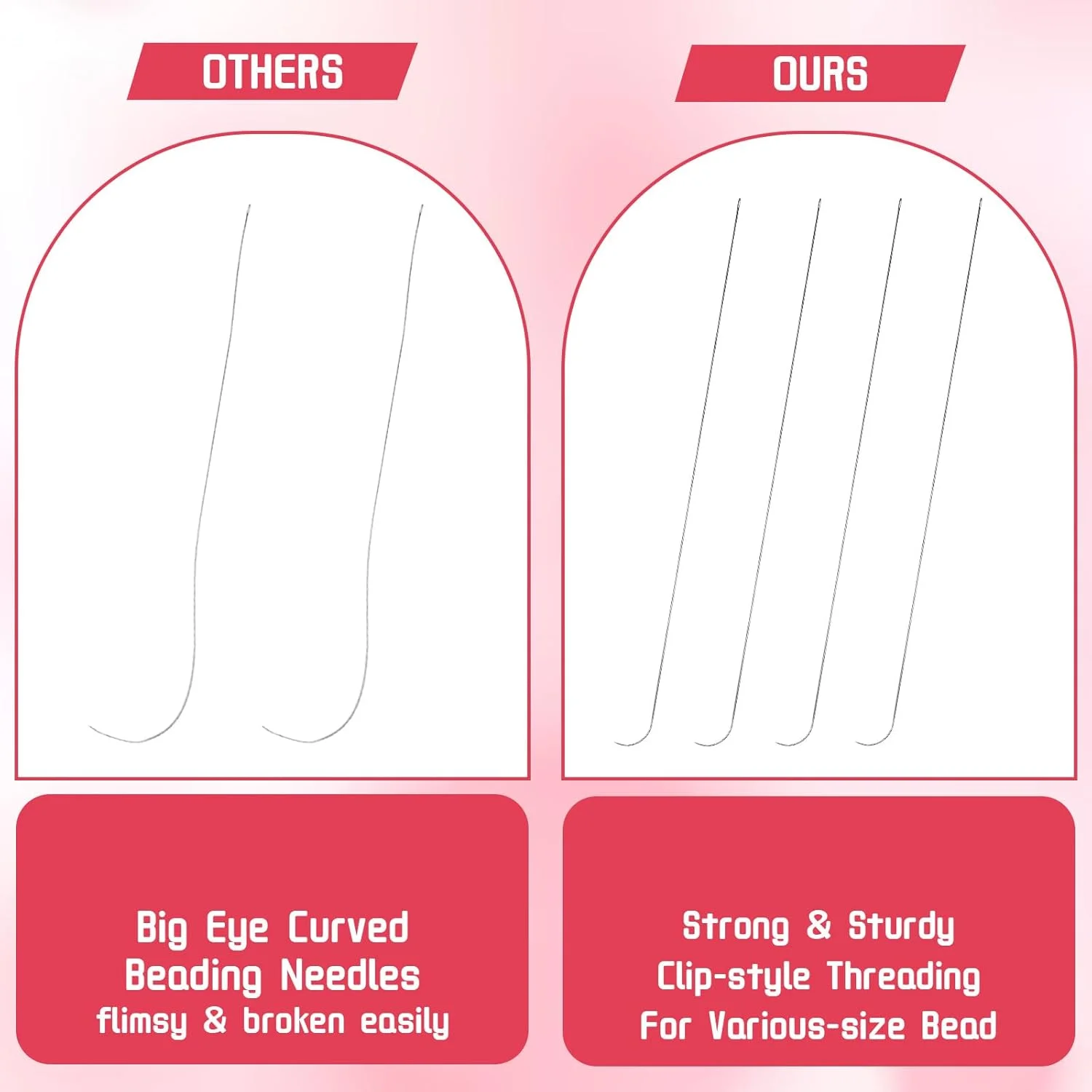 پتولا 4 عدد سوزن مهره بافی منحنی، 9.3 سانتی متر، سوزن های مهره چرخان استیل ضد زنگ، قطر 0.7 میلی متر، سوزن های مهره رشته ای با دسته مستقیم برای ساخت جواهرات، دستبند، گردنبند و صنایع دستی پتولا 4 عدد سوزن مهره بافی منحنی، 9.3 سانتی متر، سوزن های مهره چرخان استیل ضد زنگ، قطر 0.7 میلی متر، سوزن های مهره رشته ای با دسته مستقیم برای ساخت جواهرات، دستبند، گردنبند و صنایع دستی