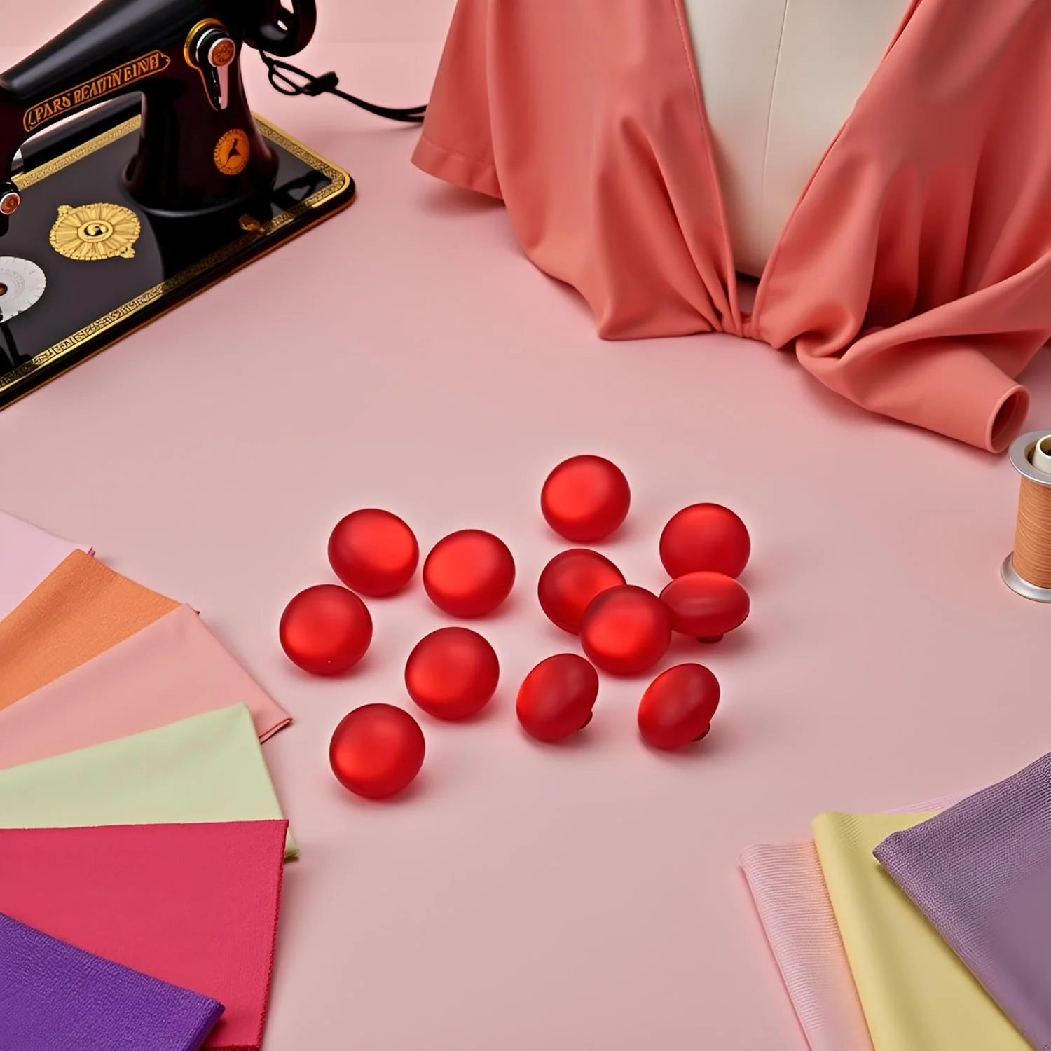 دکمه های صدفی قرمز رزینی پیراهن PurYupearl، بسته 50 عددی، دکمه دست دوز، برای بست های خیاطی و صنایع دستی دکمه های صدفی قرمز رزینی پیراهن PurYupearl، بسته 50 عددی، دکمه دست دوز، برای بست های خیاطی و صنایع دستی