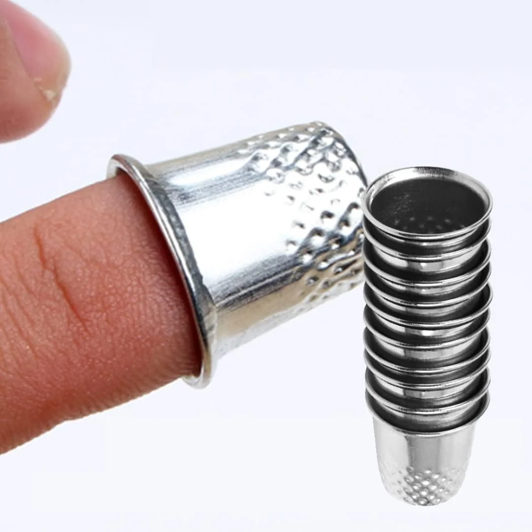 10 عدد محافظ انگشت فلزی، انگشتانه های خیاطی قدیمی، ابزار کاردستی DIY، لوازم محافظت خیاطی، محافظ انگشت نقره ای، انگشتانه های فلزی، لوازم خیاطی. 10 عدد محافظ انگشت فلزی، انگشتانه های خیاطی قدیمی، ابزار کاردستی DIY، لوازم محافظت خیاطی، محافظ انگشت نقره ای، انگشتانه های فلزی، لوازم خیاطی.
