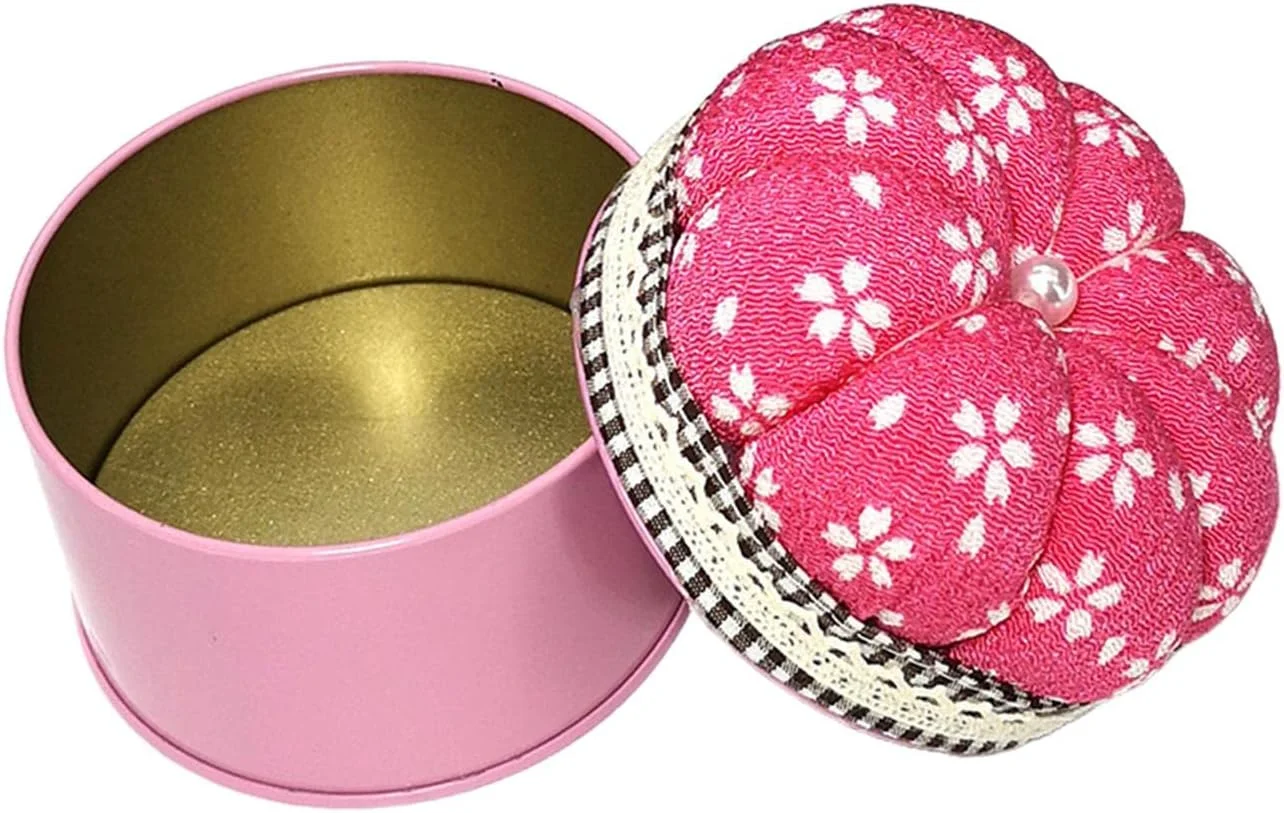 بالشتک سوزن چاپی با جعبه نگهداری، بالش صنایع دستی DIY برای گلدوزی نوع B نوع E287-2 بالشتک سوزن چاپی با جعبه نگهداری، بالش صنایع دستی DIY برای گلدوزی نوع B نوع E287-2