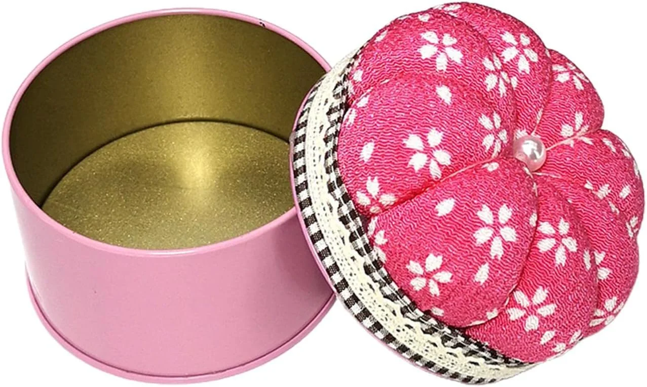 بالشتک سوزن چاپی با جعبه نگهداری، بالش صنایع دستی DIY برای گلدوزی نوع B نوع E287-2 بالشتک سوزن چاپی با جعبه نگهداری، بالش صنایع دستی DIY برای گلدوزی نوع B نوع E287-2