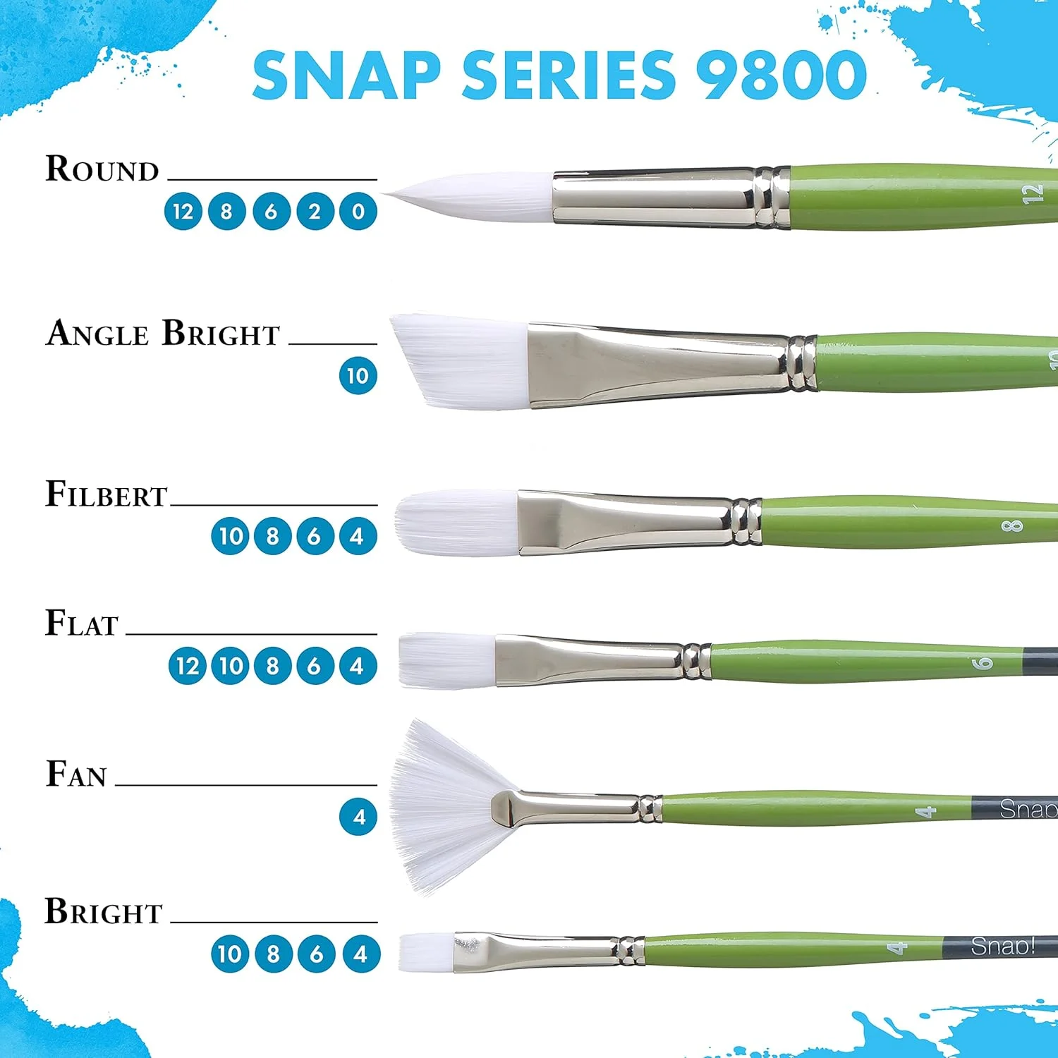 قلمموی شستشوی طلایی تاکلون یک اینچی سری Snap! 9650W-100 شرکت Princeton Artist Brush Co. قلمموی شستشوی طلایی تاکلون یک اینچی سری Snap! 9650W-100 شرکت Princeton Artist Brush Co.