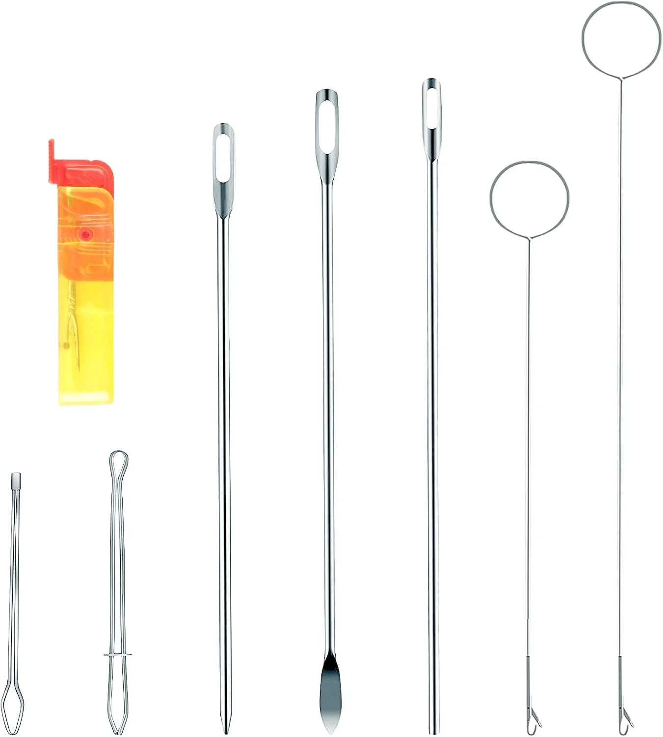 مجموعه ابزار خیاطی و کاردستی Pretwad شامل 8 قطعه ابزار برگردان حلقه و ابزار نخ کش بند، ابزار برگردان حلقه برای مهره های سیلیکونی، ابزار گیره گره برای مهره های سیلیکونی با گیره های نخ کش طناب ساده و قلاب مجموعه ابزار خیاطی و کاردستی Pretwad شامل 8 قطعه ابزار برگردان حلقه و ابزار نخ کش بند، ابزار برگردان حلقه برای مهره های سیلیکونی، ابزار گیره گره برای مهره های سیلیکونی با گیره های نخ کش طناب ساده و قلاب