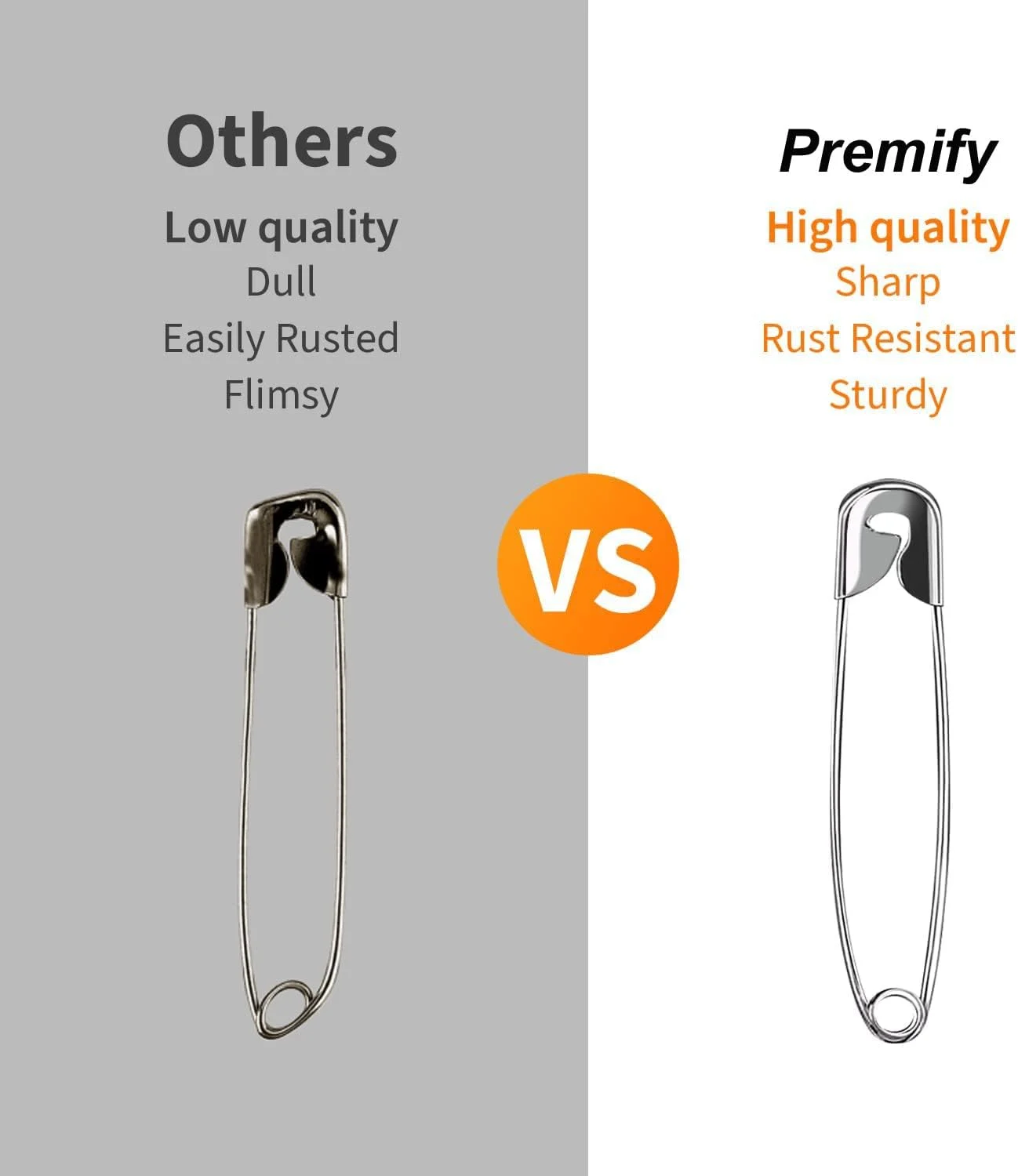 سنجاق قفلی Premify، 540 عدد سنجاق ممتاز مشکی طلایی نقره ای برای شال، حجاب، لباس، روسری، سنجاق سینه، ست سنجاق بادوام مقاوم در برابر زنگ زدگی در 4 سایز با جعبه نگهداری سنجاق قفلی Premify، 540 عدد سنجاق ممتاز مشکی طلایی نقره ای برای شال، حجاب، لباس، روسری، سنجاق سینه، ست سنجاق بادوام مقاوم در برابر زنگ زدگی در 4 سایز با جعبه نگهداری