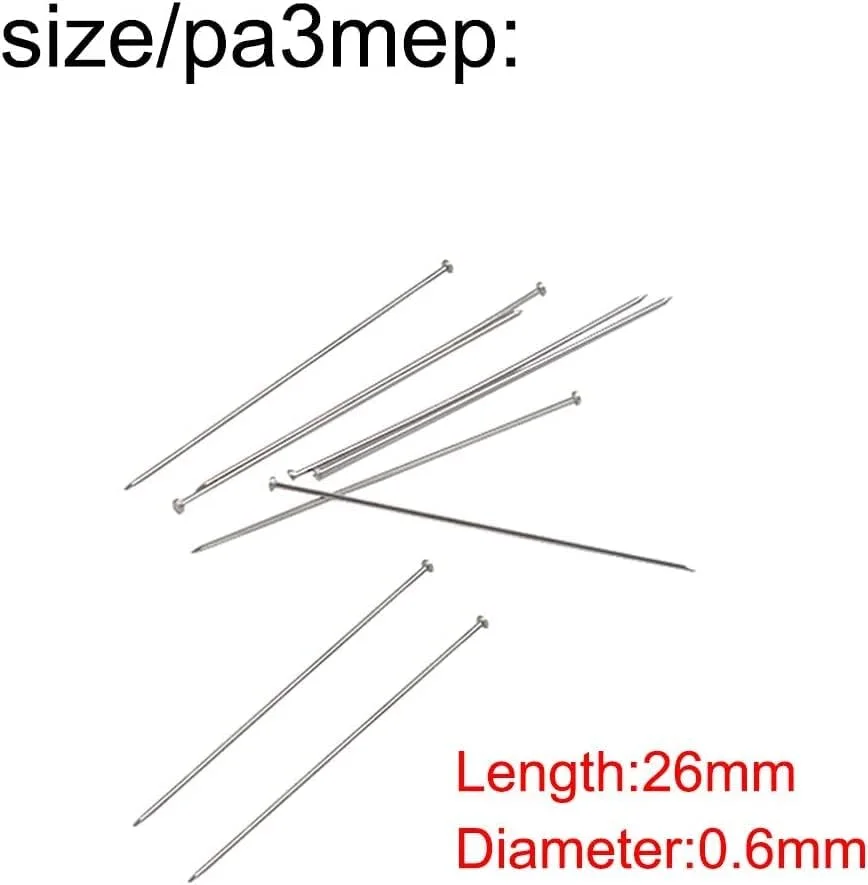 سوزن ته گرد خیاطی Premify، 2000 عدد، سوزن های خیاطی استیل ضد زنگ 1 اینچی با سر صاف برای عروسی، تزئین صنایع دستی، شال/حجاب، سوزن های معمولی