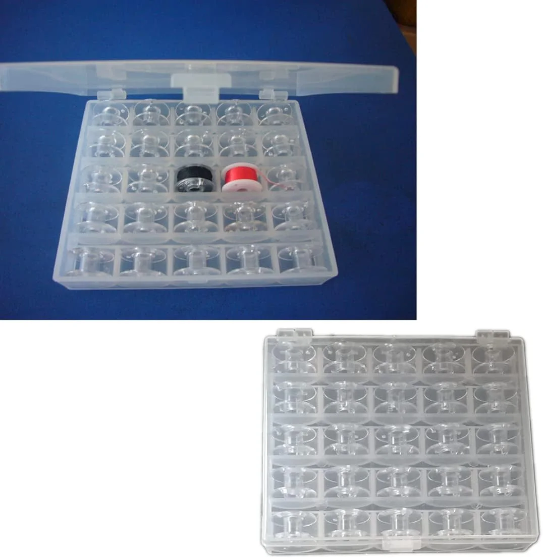 جعبه قرقره کاربردی، سازمان دهنده نخ خیاطی محکم، چند منظوره، جعبه سازمان دهنده نخ پلاستیکی با 25 قرقره، جعبه نگهداری قرقره جعبه قرقره کاربردی، سازمان دهنده نخ خیاطی محکم، چند منظوره، جعبه سازمان دهنده نخ پلاستیکی با 25 قرقره، جعبه نگهداری قرقره