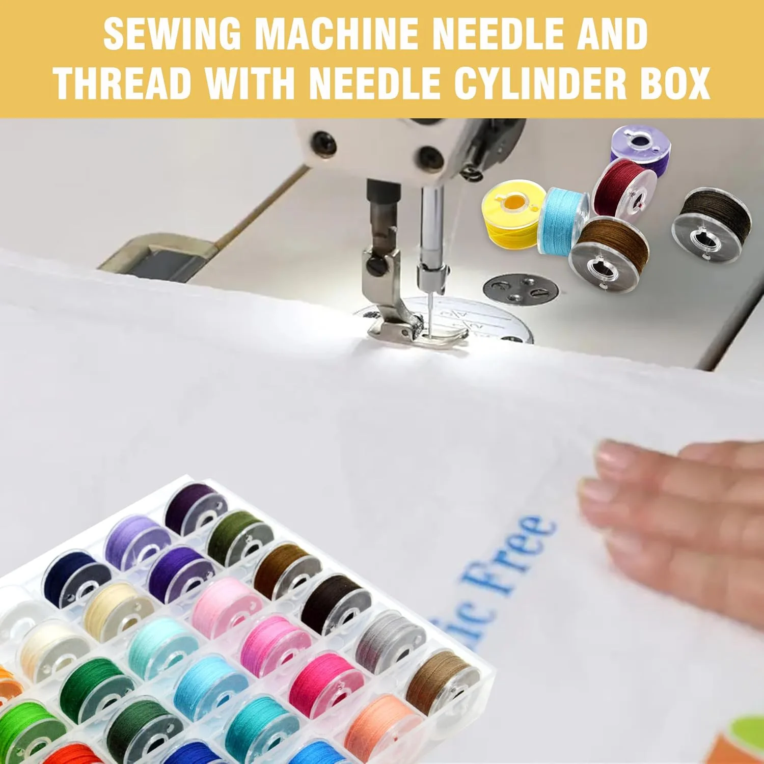 36 عدد نخ ماسوره چرخ خیاطی با جعبه نگهداری، مجموعه ماسوره های از پیش پیچیده شده، رنگ های متنوع، نخ های پلی استر، لوازم جانبی چرخ خیاطی برای چرخ های خیاطی Brother Singer Babylock Janome Elna Kenmore 36 عدد نخ ماسوره چرخ خیاطی با جعبه نگهداری، مجموعه ماسوره های از پیش پیچیده شده، رنگ های متنوع، نخ های پلی استر، لوازم جانبی چرخ خیاطی برای چرخ های خیاطی Brother Singer Babylock Janome Elna Kenmore