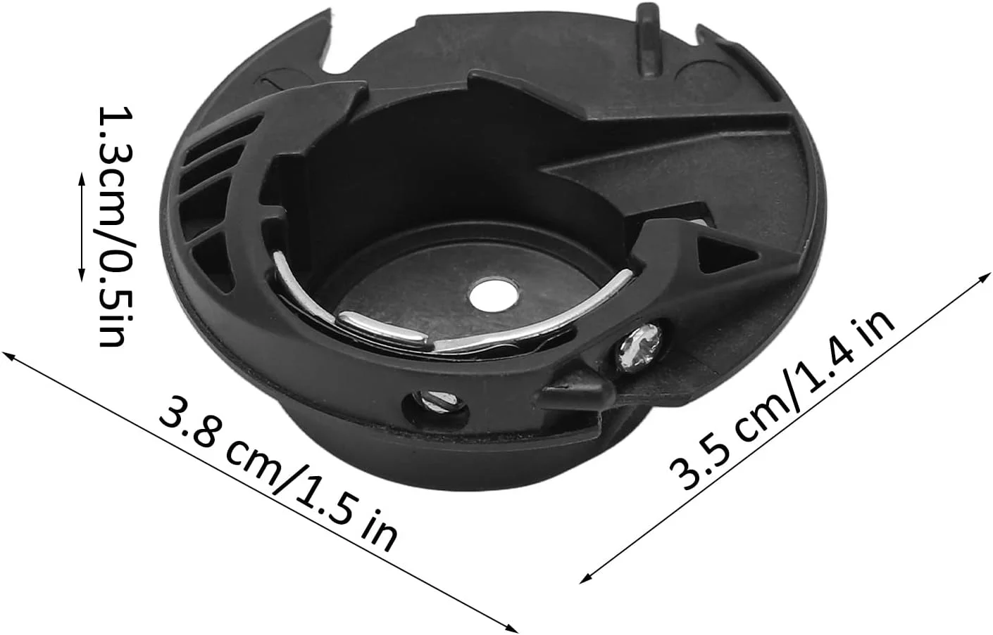 محفظه ماسوره چرخ خیاطی استیل ضد زنگ کاربردی و بادوام با ظاهر براق، ابعاد 3.5x3.8x1.3 سانتی متر، مناسب برای چرخ خیاطی خانگی مدل 7363 محفظه ماسوره چرخ خیاطی استیل ضد زنگ کاربردی و بادوام با ظاهر براق، ابعاد 3.5x3.8x1.3 سانتی متر، مناسب برای چرخ خیاطی خانگی مدل 7363