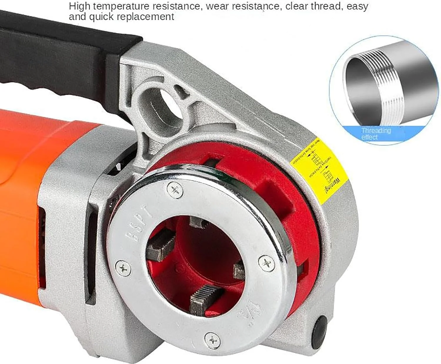 Portable Pipe Threader,Electric Pipe Threader, 2300W Pipe Threading Machine, Pipe Threader Machine Copper Motor w/ 6 Dies (1/2" 3/4" 1" 1-1/4" 1-1/2" 2") & Carrying Case Portable Pipe Threader,Electric Pipe Threader, 2300W Pipe Threading Machine, Pipe Threader Machine Copper Motor w/ 6 Dies (1/2" 3/4" 1" 1-1/4" 1-1/2" 2") & Carrying Case