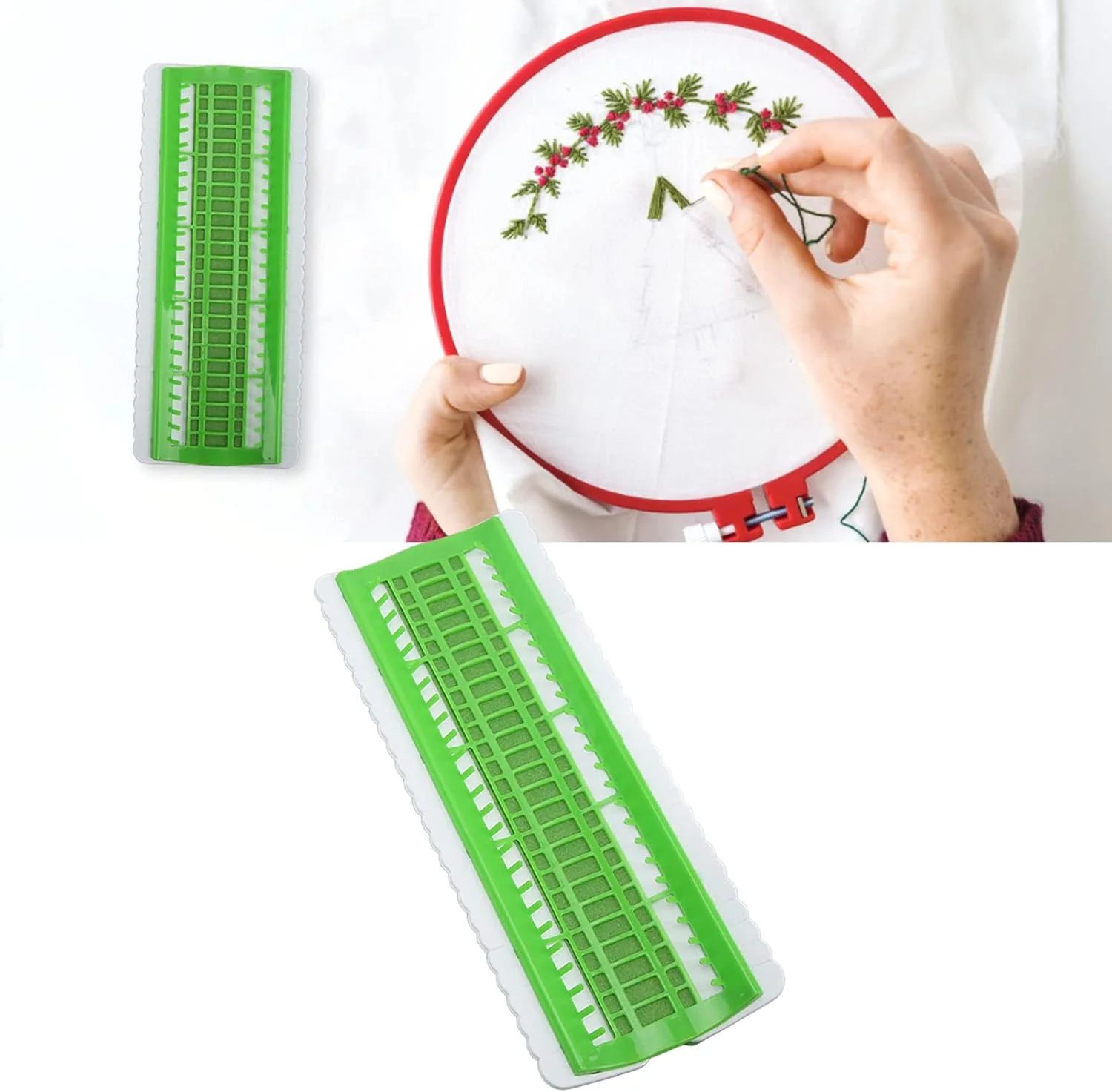 نظم دهنده نخ 50 تایی، نظم دهنده نخ گلدوزی کوک صلیبی با 4 کاغذ قابل تعویض برای طبقه بندی (سبز) نظم دهنده نخ 50 تایی، نظم دهنده نخ گلدوزی کوک صلیبی با 4 کاغذ قابل تعویض برای طبقه بندی (سبز)