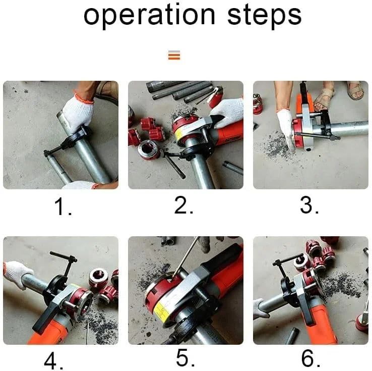 Portable Pipe Threader,Electric Pipe Threader, 2300W Pipe Threading Machine, Pipe Threader Machine Copper Motor w/ 6 Dies (1/2" 3/4" 1" 1-1/4" 1-1/2" 2") & Carrying Case Portable Pipe Threader,Electric Pipe Threader, 2300W Pipe Threading Machine, Pipe Threader Machine Copper Motor w/ 6 Dies (1/2" 3/4" 1" 1-1/4" 1-1/2" 2") & Carrying Case