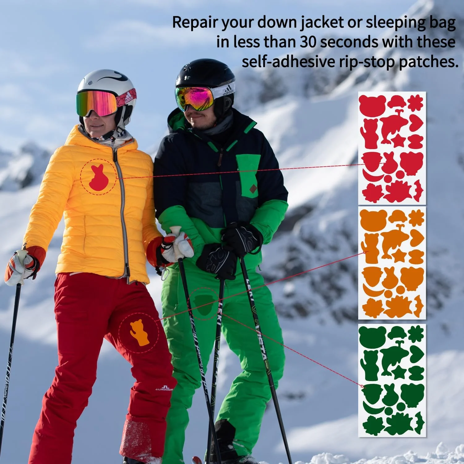 8 عدد پچ تعمیر ژاکت پایین، کیت پچ آسان سوراخ، پچ های پارچه ای نایلونی ضد آب خود چسب از پیش برش خورده برای ژاکت های پفی و پچ برای لباس، وسایل بارانی و برفی، چادر، کیسه خواب، چتر 8 عدد پچ تعمیر ژاکت پایین، کیت پچ آسان سوراخ، پچ های پارچه ای نایلونی ضد آب خود چسب از پیش برش خورده برای ژاکت های پفی و پچ برای لباس، وسایل بارانی و برفی، چادر، کیسه خواب، چتر