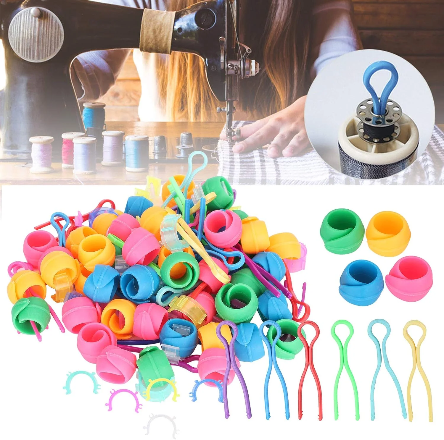 گیره نگهدارنده ماسوره، گیره نگهدارنده ماسوره سیلیکونی شیک و قابل حمل، راحت، ساده و محکم برای استفاده حرفه ای و عمومی خیاطی، قرقره های گلدوزی گیره نگهدارنده ماسوره، گیره نگهدارنده ماسوره سیلیکونی شیک و قابل حمل، راحت، ساده و محکم برای استفاده حرفه ای و عمومی خیاطی، قرقره های گلدوزی