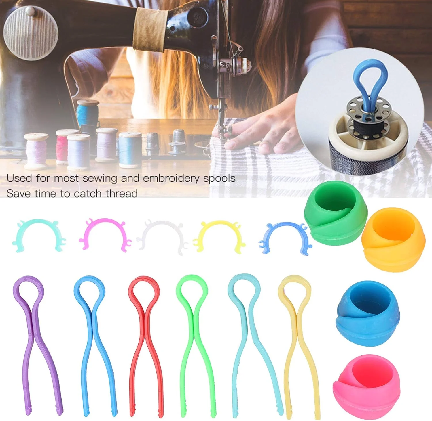 گیره نگهدارنده ماسوره، گیره نگهدارنده ماسوره سیلیکونی شیک و قابل حمل، راحت، ساده و محکم برای استفاده حرفه ای و عمومی خیاطی، قرقره های گلدوزی گیره نگهدارنده ماسوره، گیره نگهدارنده ماسوره سیلیکونی شیک و قابل حمل، راحت، ساده و محکم برای استفاده حرفه ای و عمومی خیاطی، قرقره های گلدوزی