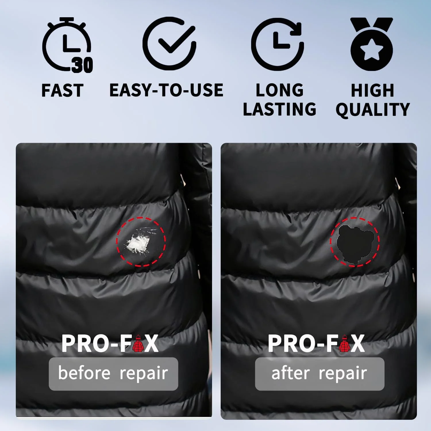 8 عدد پچ تعمیر ژاکت پایین، کیت پچ آسان سوراخ، پچ های پارچه ای نایلونی ضد آب خود چسب از پیش برش خورده برای ژاکت های پفی و پچ برای لباس، وسایل بارانی و برفی، چادر، کیسه خواب، چتر 8 عدد پچ تعمیر ژاکت پایین، کیت پچ آسان سوراخ، پچ های پارچه ای نایلونی ضد آب خود چسب از پیش برش خورده برای ژاکت های پفی و پچ برای لباس، وسایل بارانی و برفی، چادر، کیسه خواب، چتر