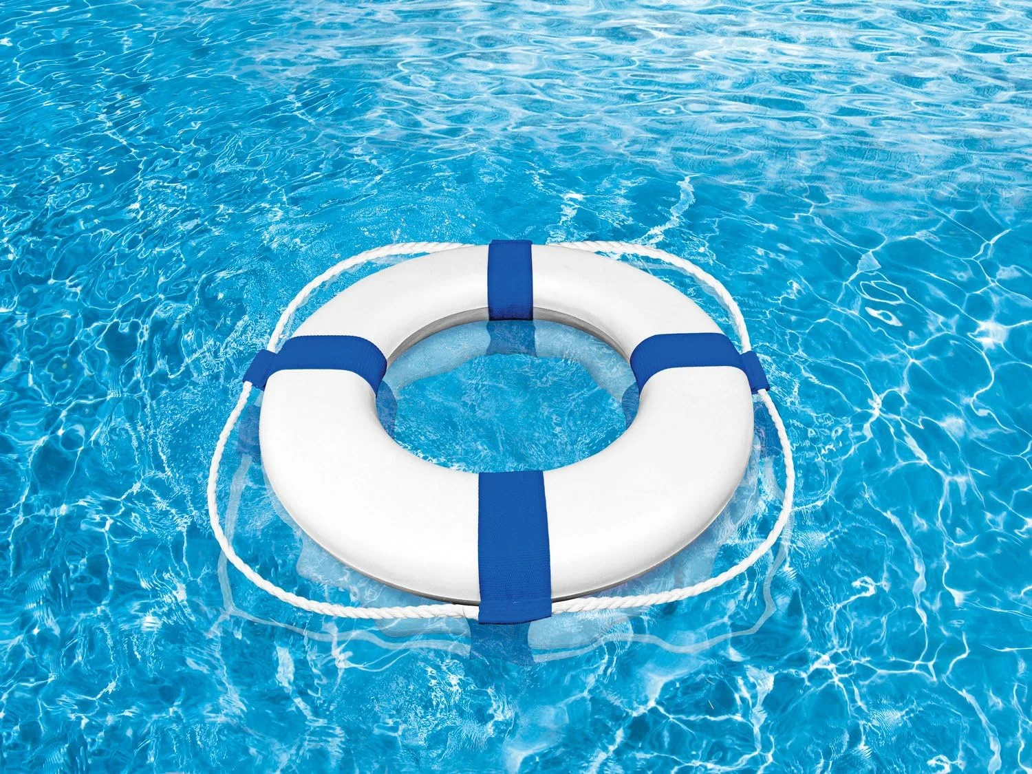 Poolmaster Pool Decorations Decorative Ring Buoy, 24-Inch Diameter, Blue