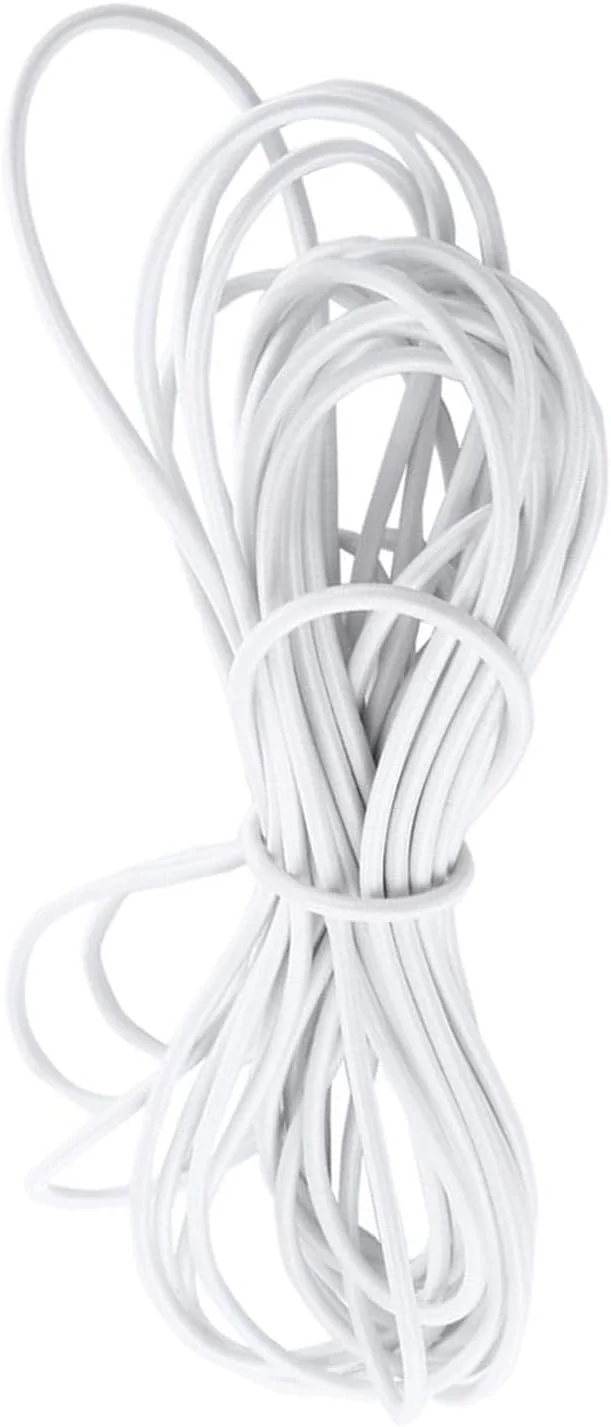 طناب بانجی الاستیک POENVFPO برای ساخت جواهرات و صنایع دستی، طناب کشی برای چادر، سایبان ساحلی و موارد دیگر (5 میلی متر 10 متر)