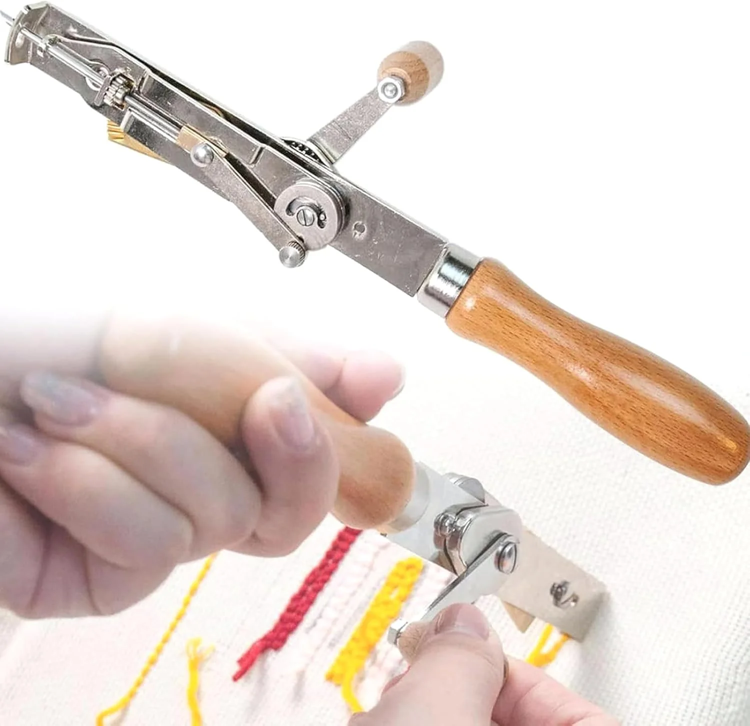 ابزار تفنگ دستی پودک، دستگاه بافندگی فرش دستی با سوزن نخ، ابزار دستی تاپینگ برش پایل، بافت سریع فرش و بهبود کارایی برای افراد مبتدی و ماهر