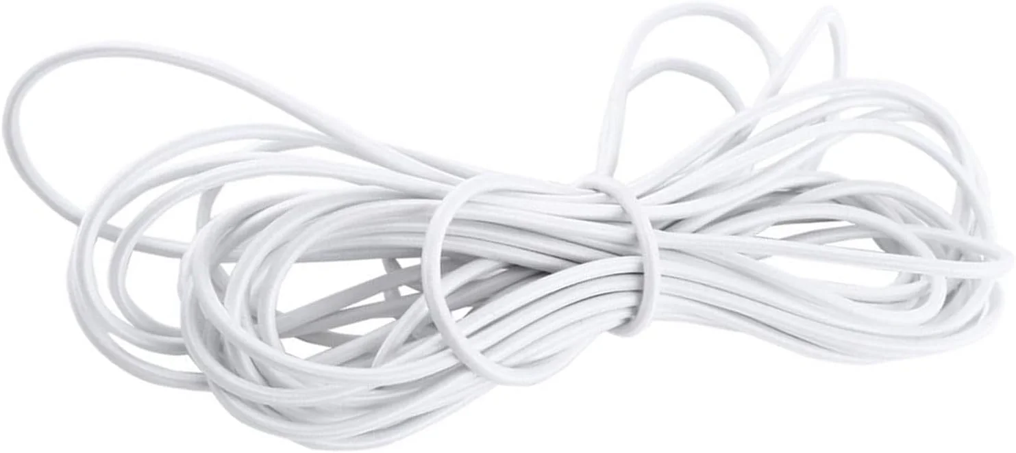 طناب بانجی الاستیک POENVFPO برای ساخت جواهرات و صنایع دستی، طناب کشی برای چادر، سایبان ساحلی و موارد دیگر (5 میلی متر 10 متر)
