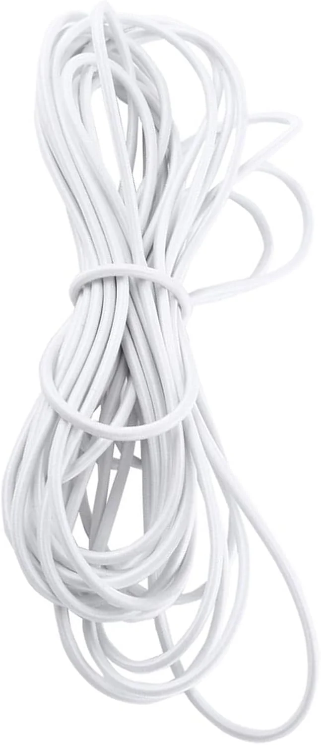 طناب بانجی الاستیک POENVFPO برای ساخت جواهرات و صنایع دستی، طناب کشی برای چادر، سایبان ساحلی و موارد دیگر (5 میلی متر 10 متر)