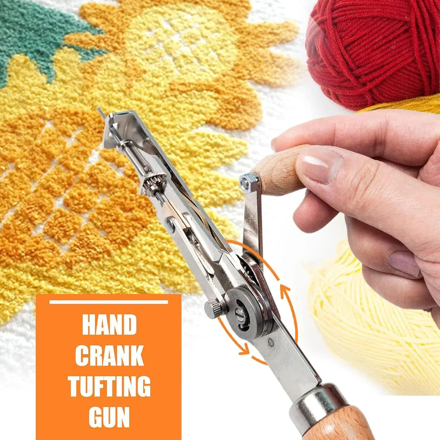 ابزار تفنگ دستی پودک، دستگاه بافندگی فرش دستی با سوزن نخ، ابزار دستی تاپینگ برش پایل، بافت سریع فرش و بهبود کارایی برای افراد مبتدی و ماهر