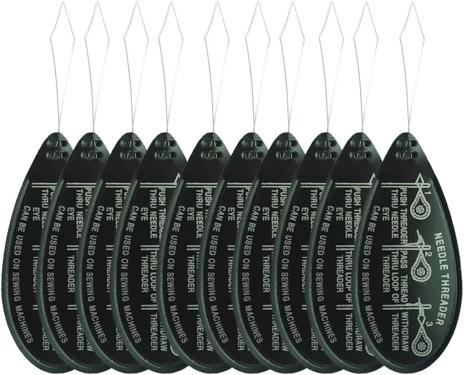 مجموعه سوزن نخ کن چرخ خیاطی، ابزار نخ کردن سوزن، شامل حدود 10 عدد