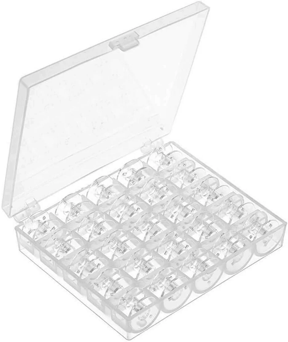 CKPSMS Brand -25PCS Plastic BOBBINS #X52800120 with Box Compatible with/Replacement for Brother Brand CE5000,CS7000X,LS2130,LS2150,NV1000,NV1200,NV1250D,XM2701 Babylock Brand BL23, BL37, BL40