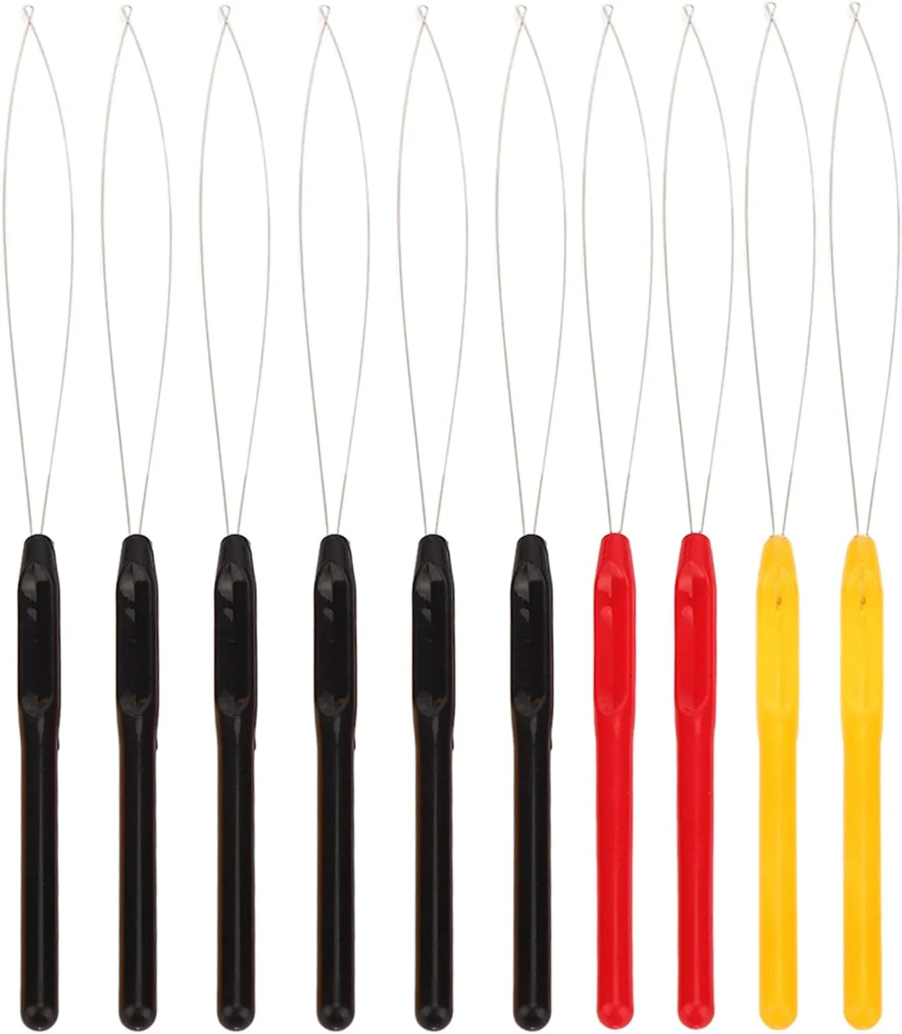 ۱۰ عدد اکستنشن مو پلاستیکی، ابزار قلاب سوزنی برای اکستنشن مو ۱۰ عدد اکستنشن مو پلاستیکی، ابزار قلاب سوزنی برای اکستنشن مو