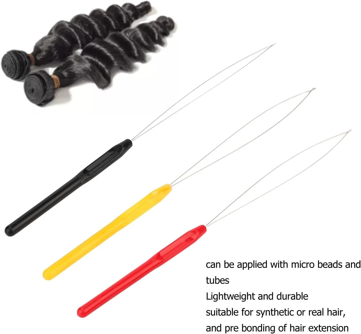 ۱۰ عدد اکستنشن مو پلاستیکی، ابزار قلاب سوزنی برای اکستنشن مو ۱۰ عدد اکستنشن مو پلاستیکی، ابزار قلاب سوزنی برای اکستنشن مو