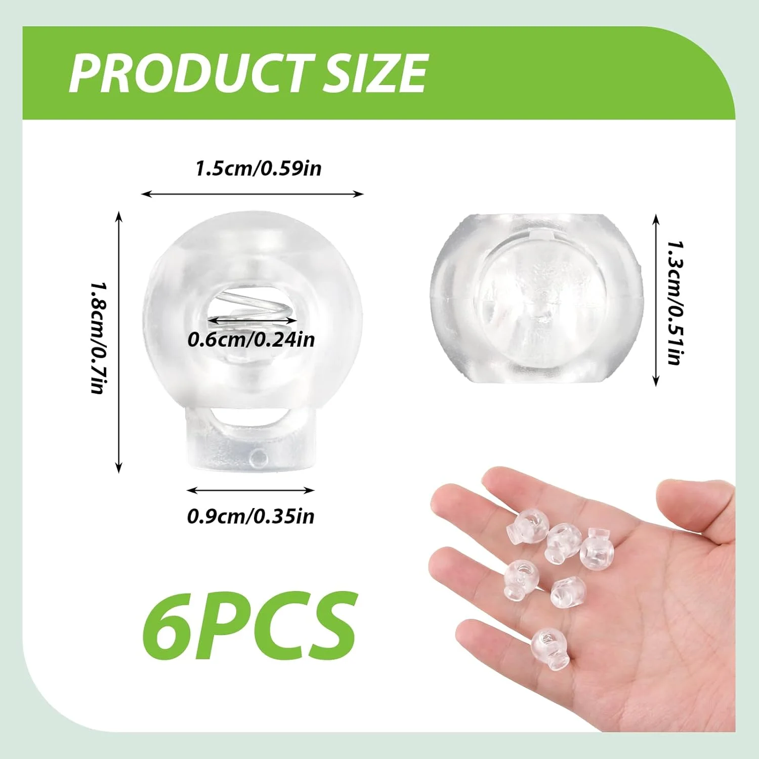 ست 6 عددی قفل طناب پلاستیکی، بست انتهایی، فنری، گیره ضامن دار، انتهای طناب، بند شلوار، گیره ضامن دار بند کشی، بند کفش، لنگر طناب برای لباس های بند دار، کیف بند دار، کمپینگ، شفاف ست 6 عددی قفل طناب پلاستیکی، بست انتهایی، فنری، گیره ضامن دار، انتهای طناب، بند شلوار، گیره ضامن دار بند کشی، بند کفش، لنگر طناب برای لباس های بند دار، کیف بند دار، کمپینگ، شفاف