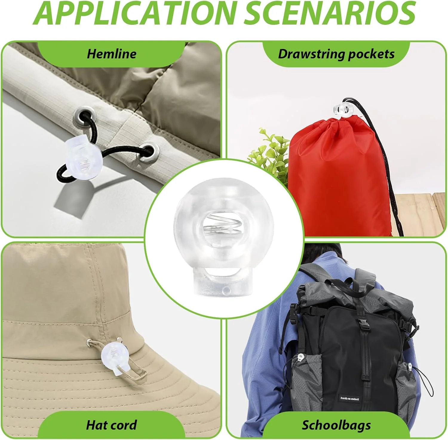 ست 6 عددی قفل طناب پلاستیکی، بست انتهایی، فنری، گیره ضامن دار، انتهای طناب، بند شلوار، گیره ضامن دار بند کشی، بند کفش، لنگر طناب برای لباس های بند دار، کیف بند دار، کمپینگ، شفاف ست 6 عددی قفل طناب پلاستیکی، بست انتهایی، فنری، گیره ضامن دار، انتهای طناب، بند شلوار، گیره ضامن دار بند کشی، بند کفش، لنگر طناب برای لباس های بند دار، کیف بند دار، کمپینگ، شفاف